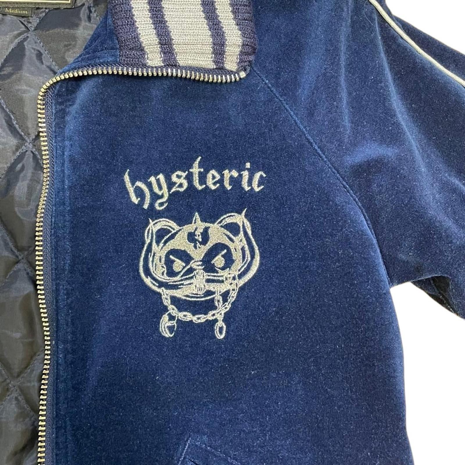 Hysteric Glamour - Navy Blue Velvet Track Jacket
