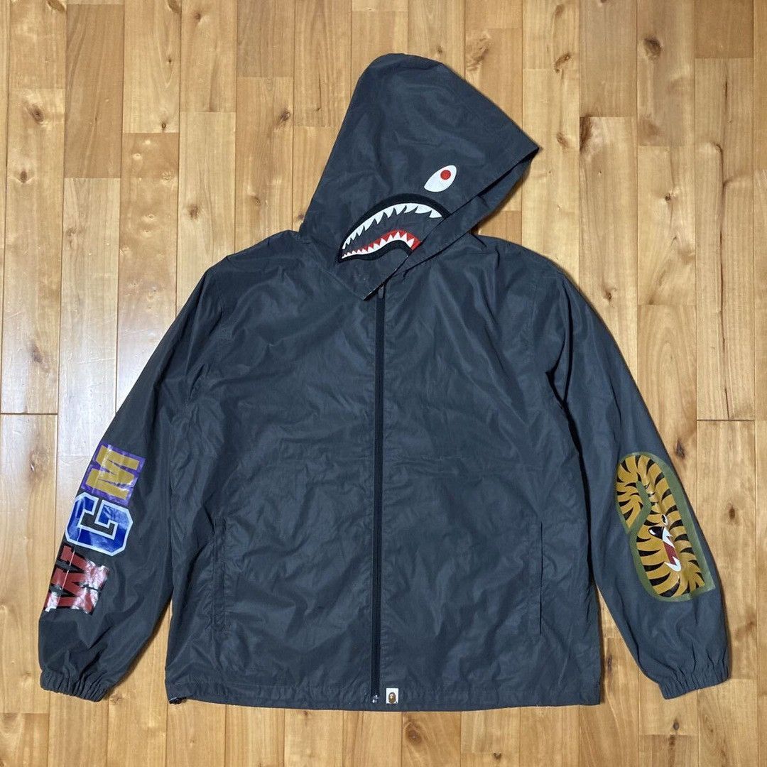 Bape BAPE Reflector shark zip hoodie jacket a bathing ape Size US XXL / EU 58 / 5 - 2 Thumbnail