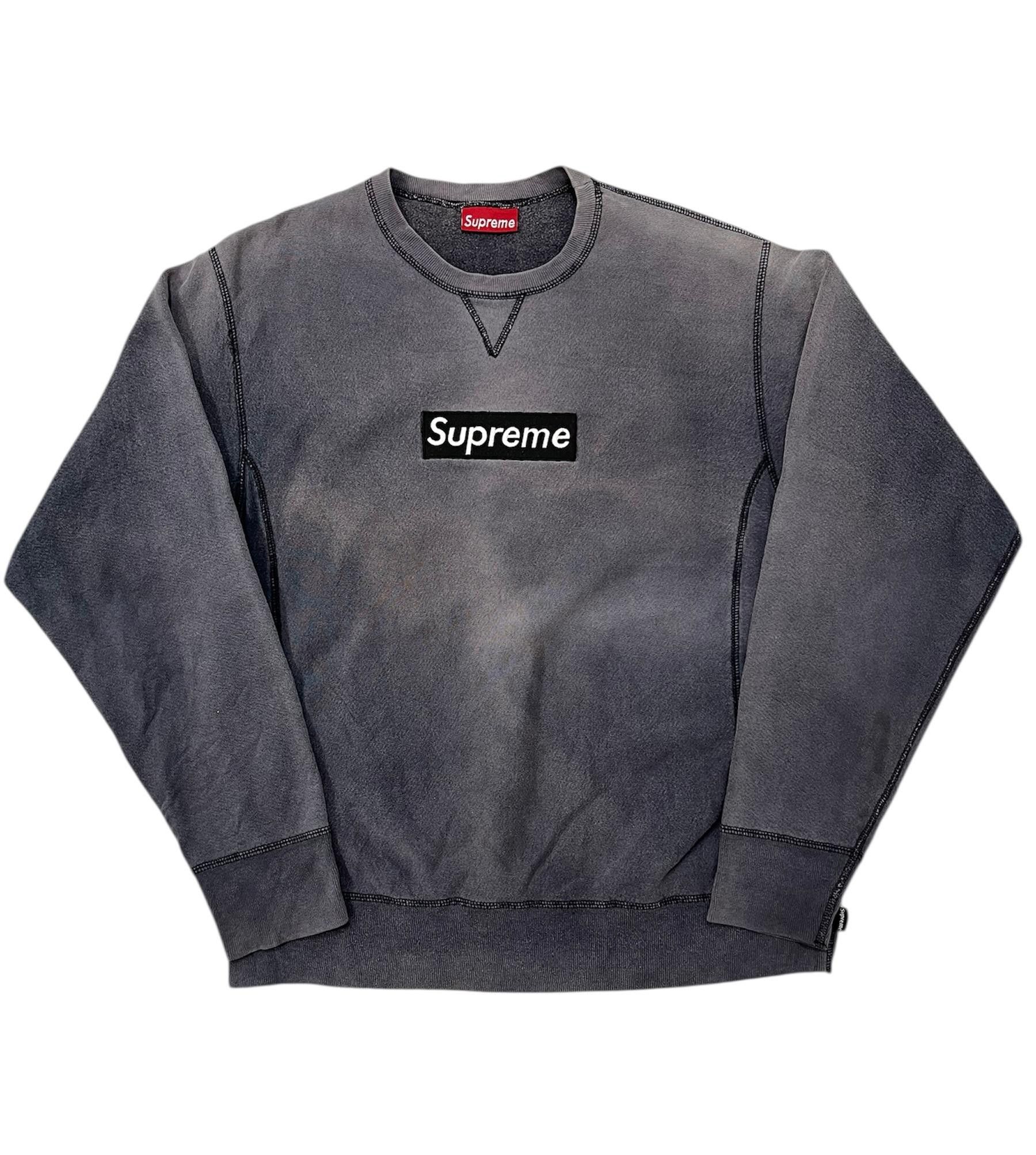Supreme Vintage Supreme Box Logo Sun Faded Sweatshirt Size US L / EU 52-54 / 3 - 1 Thumbnail