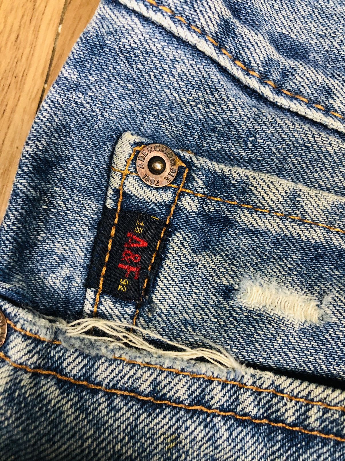 Abercrombie & Fitch Abercrombie & Fitch Premium Denim Jeans (35) Size US 32 / EU 48 - 9 Thumbnail