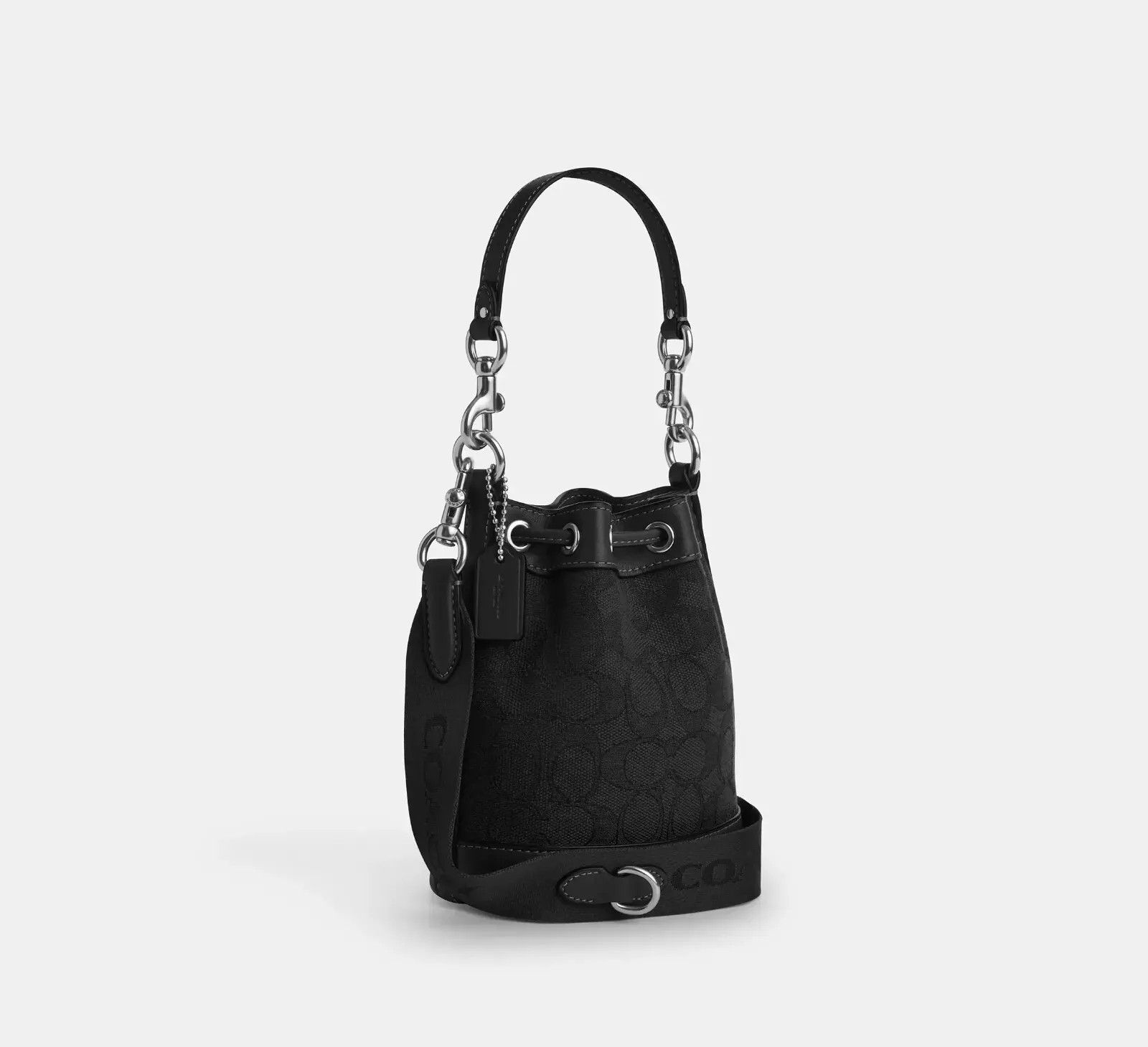 Coach NWT Coach Mini Bucket Bag In Signature Jacquard CT863 Size ONE SIZE - 11 Thumbnail
