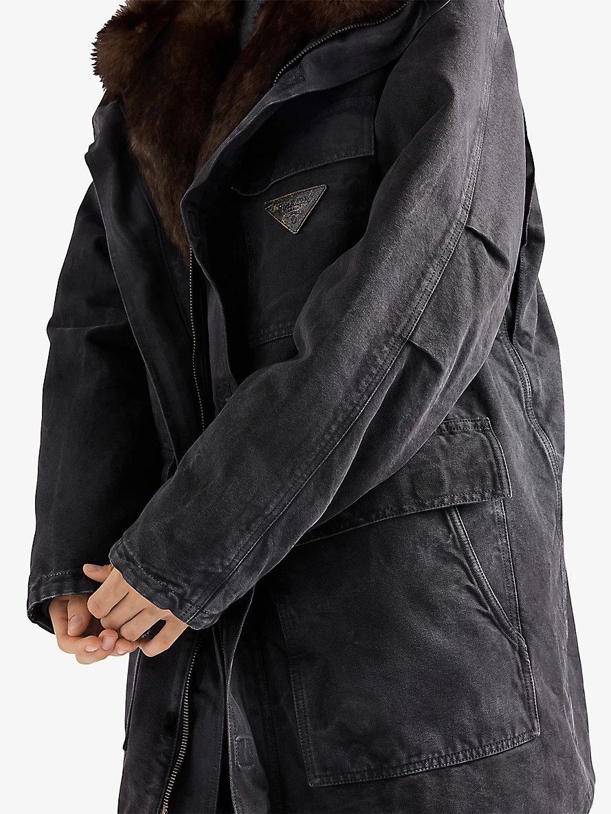 Prada o1bcso1str1025 Canvas Jacket in Black Size US L / EU 52-54 / 3 - 5 Thumbnail