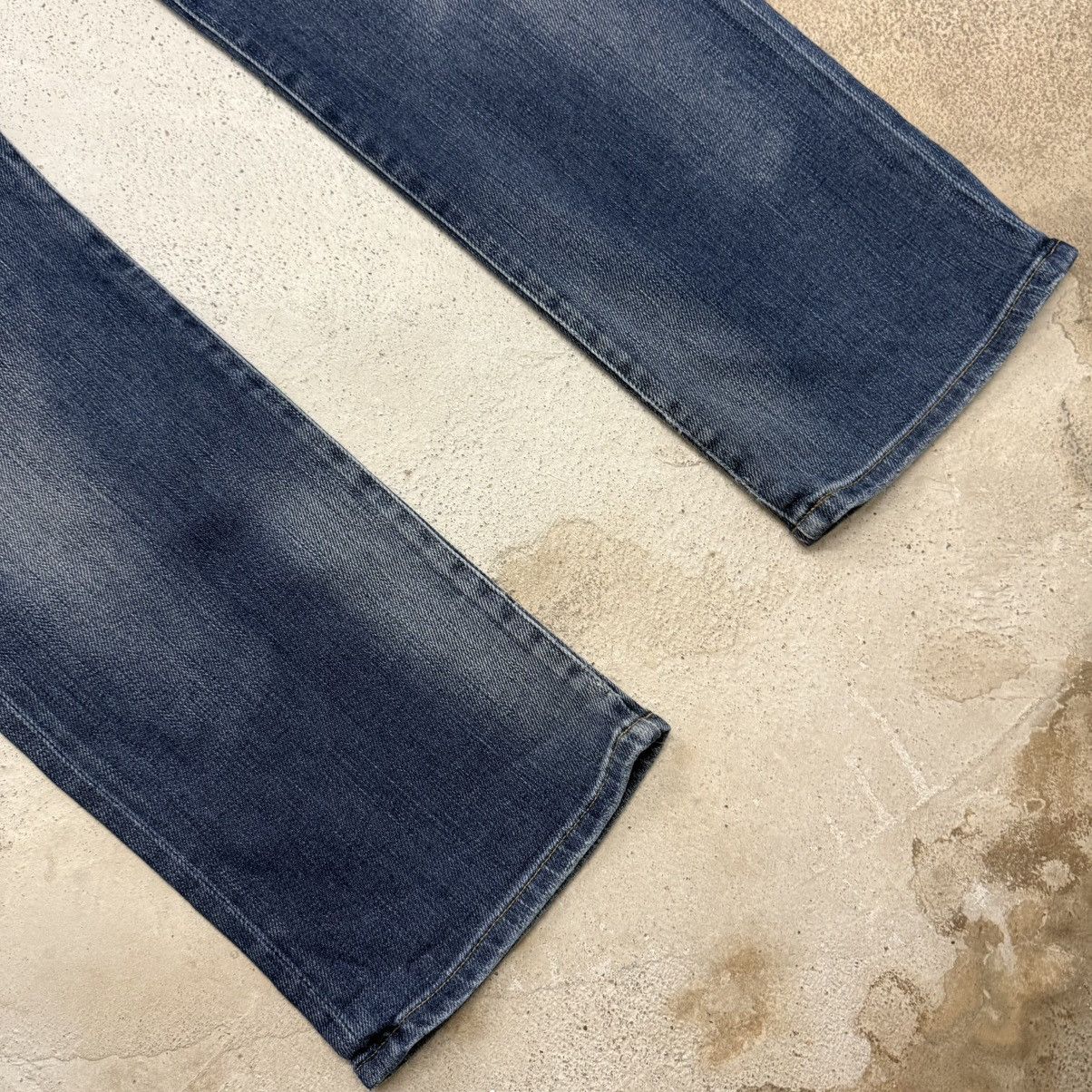 Japanese Brand Back Number Relaxy Distressed Denim Pants Size US 35 - 5 Thumbnail