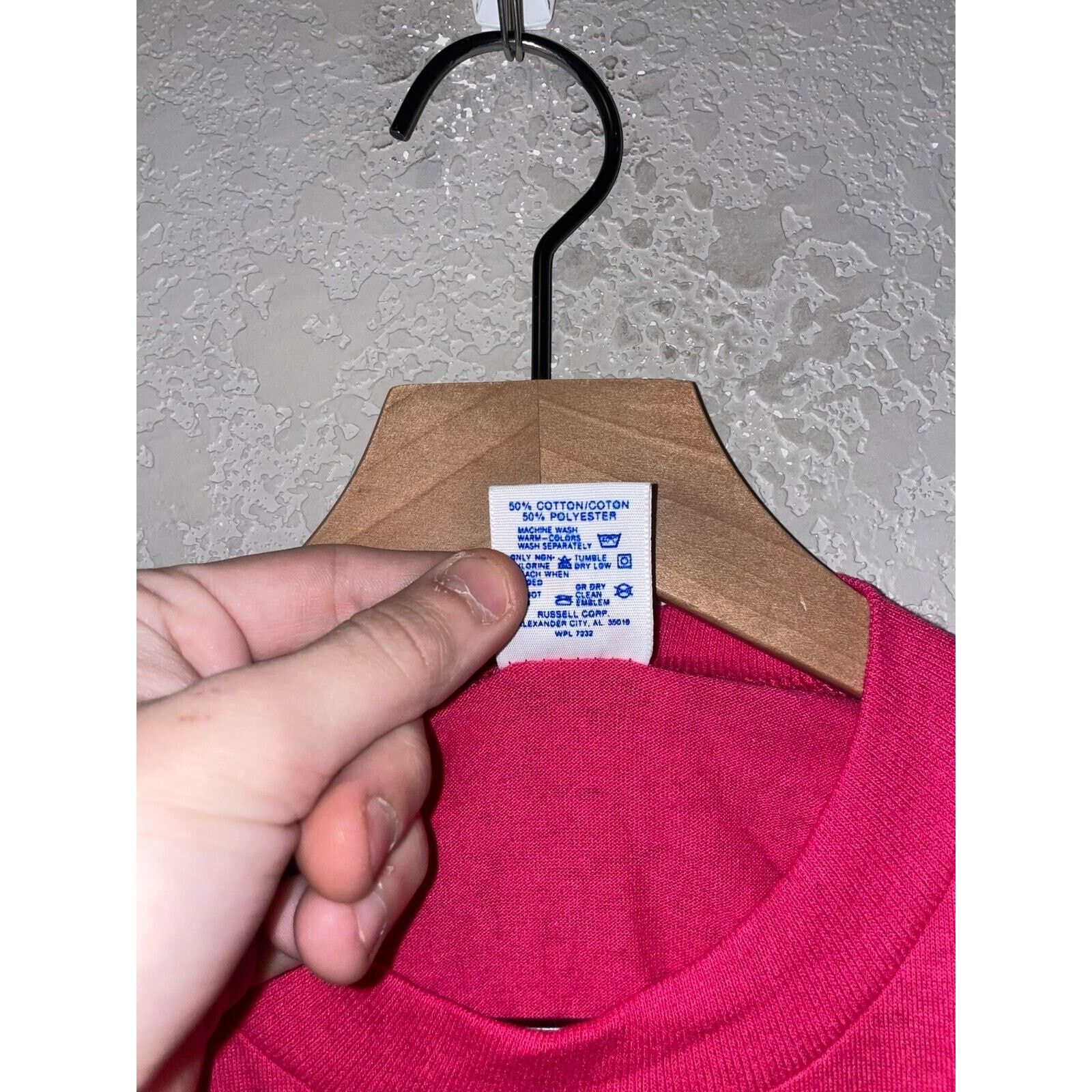 Jerzees Vintage Nashville Shirt Flower Pink Paint 90s Stained VTG M Size US M / EU 48-50 / 2 - 9 Thumbnail