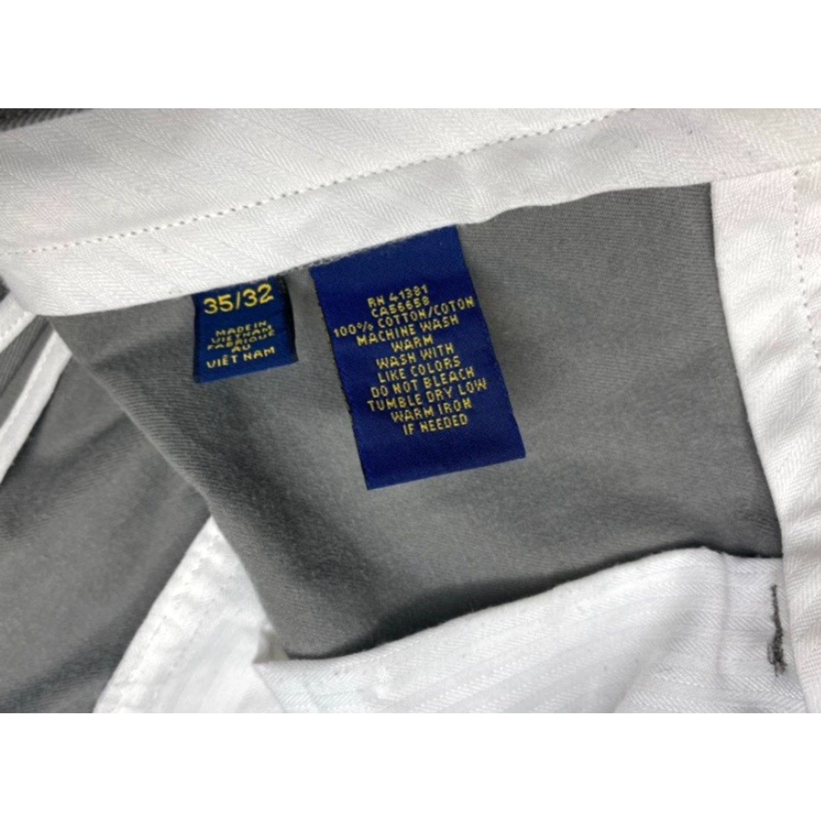 Polo Ralph Lauren Polo Ralph Lauren Chino Pants Mens 35x32 Gray 100% Cotton Slim Fit 8436 Size US S / EU 44-46 / 1 - 5 Thumbnail