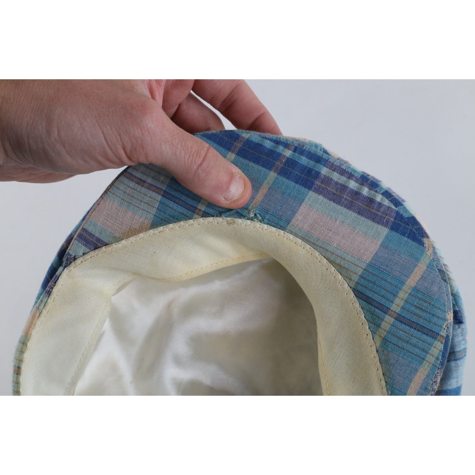 Vintage Vintage 70s 80s Streetwear Madras Plaid Newsboy Cabbie Hat Size ONE SIZE - 9 Thumbnail