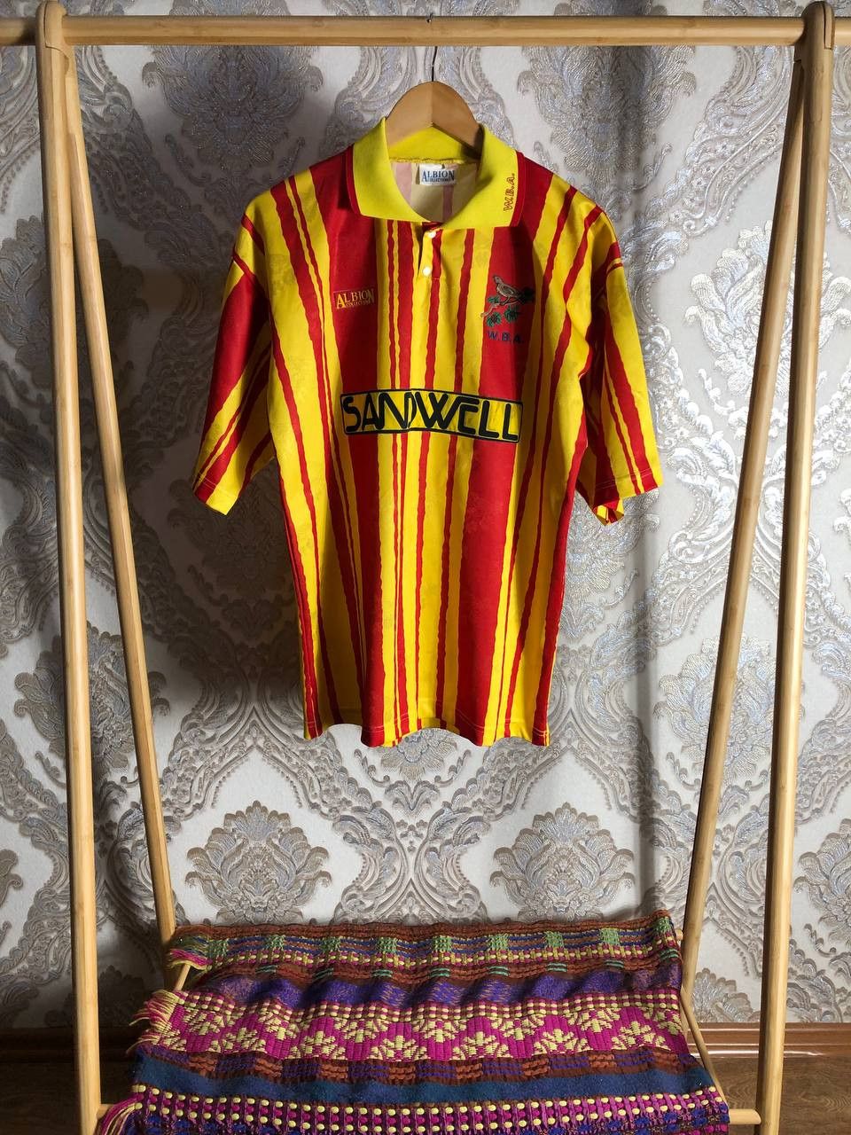 Vintage Very Rare FC West Bromwich Albion England Soccer Jersey 90s Size US XL / EU 56 / 4 - 1 Thumbnail