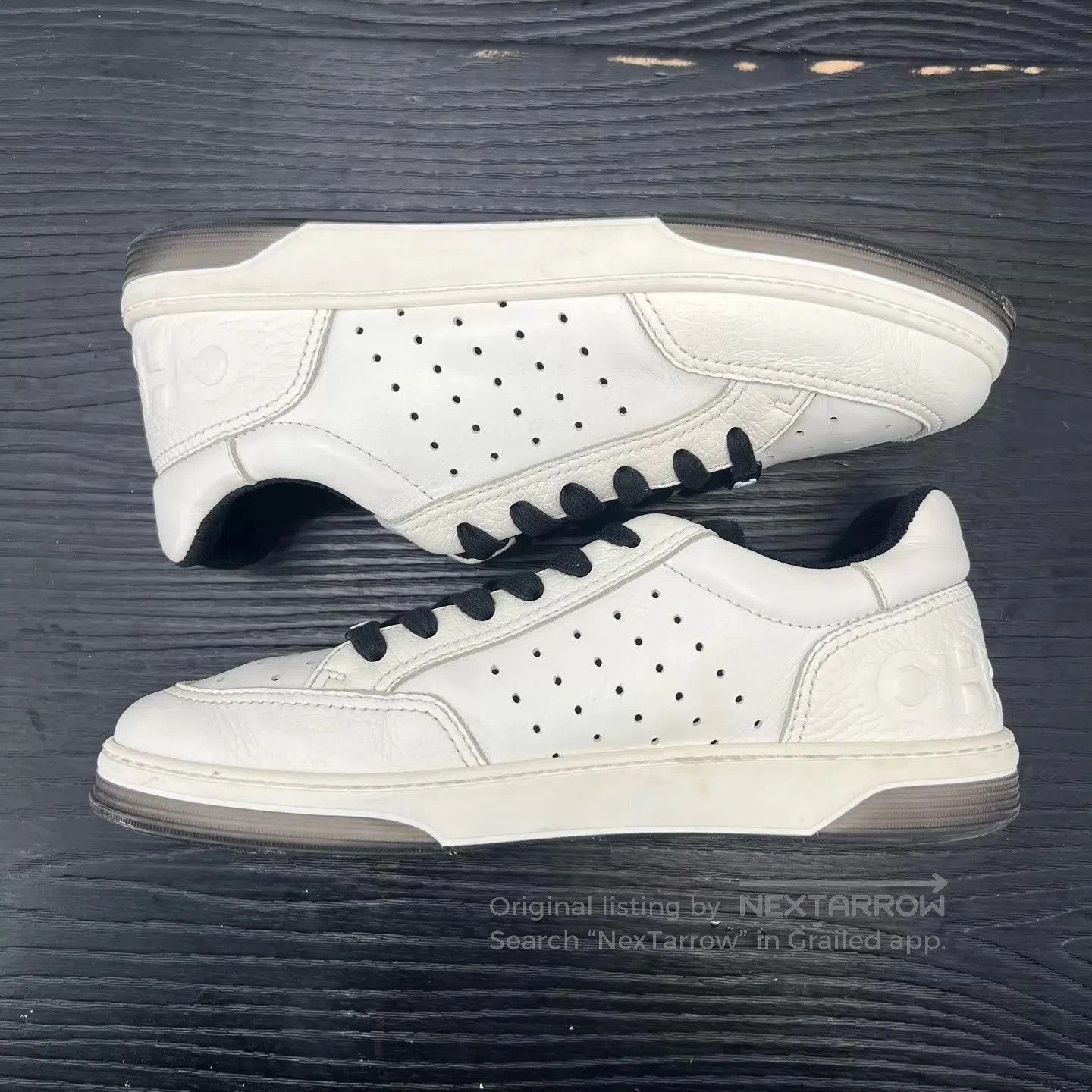 Chanel White Low-Top Sneakers Size 7. Size US 7 / EU 40 - 3 Thumbnail