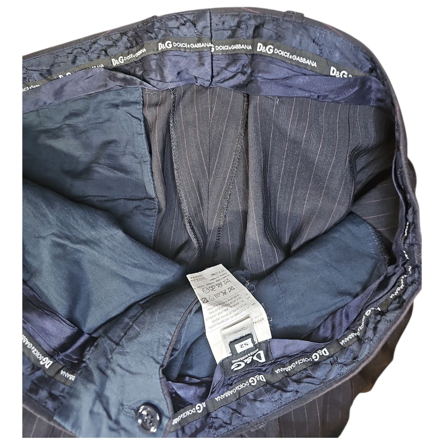 Dolce & Gabbana D&G Dolce & Gabbana Pinstripe Trousers Size 52 Size US 36 / EU 52 - 4 Thumbnail