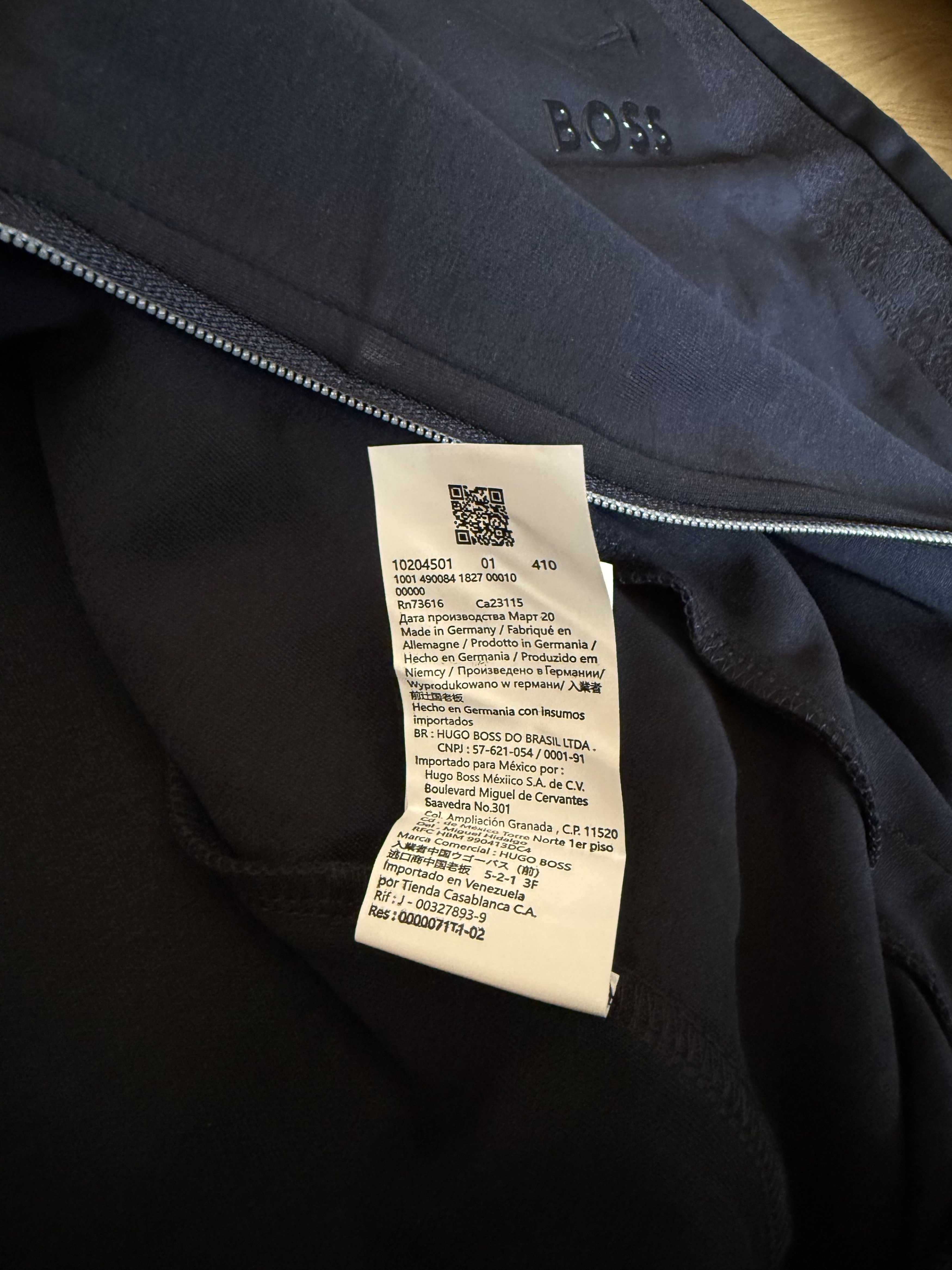 Hugo Boss Boss Logo Detail Zip Tracksuit Set Dark Blue Size L Size US L / EU 52-54 / 3 - 5 Thumbnail