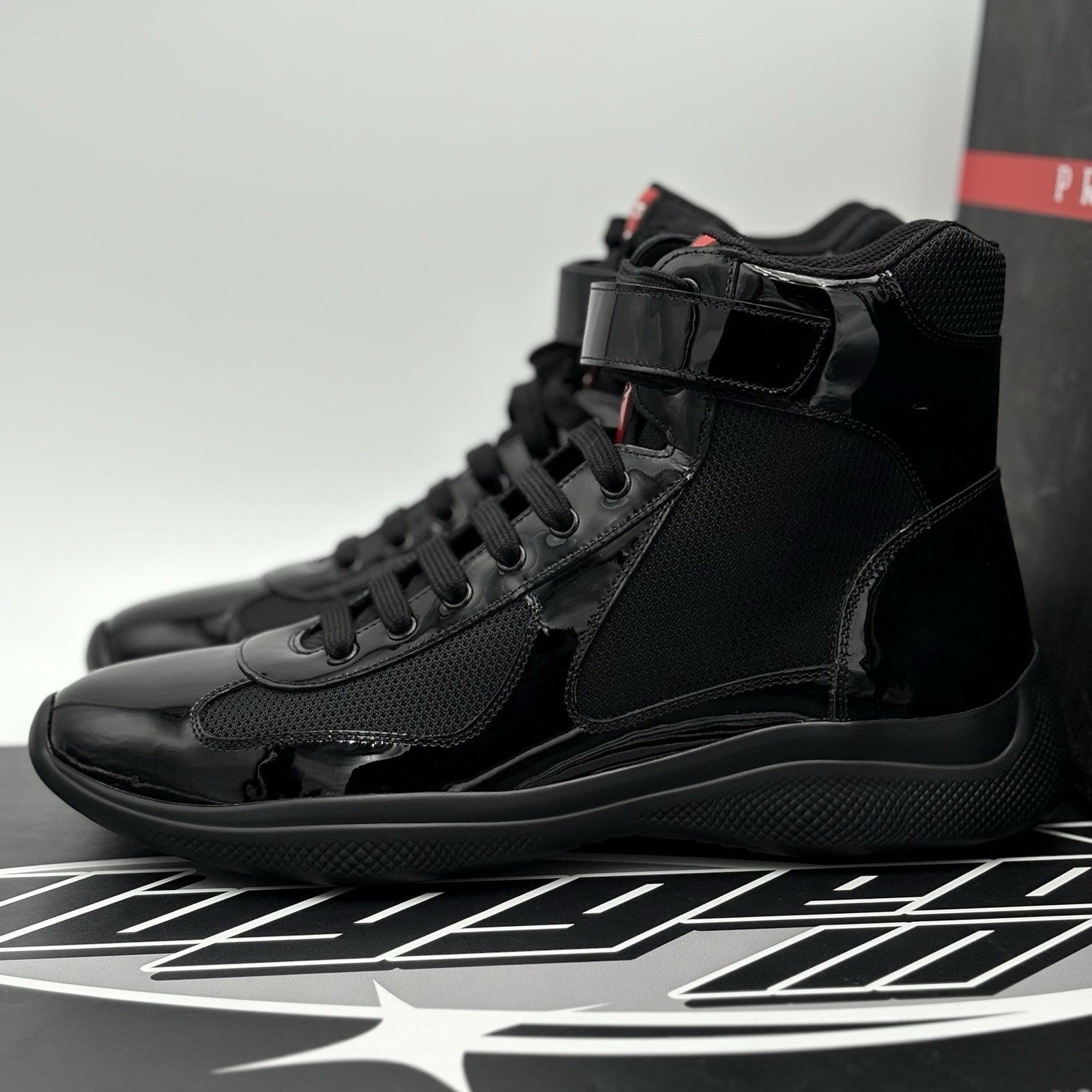 Prada Prada Cup High Top ' Black ' | BRAND NEW! Size US 11.5 / EU 44-45 - 1 Thumbnail