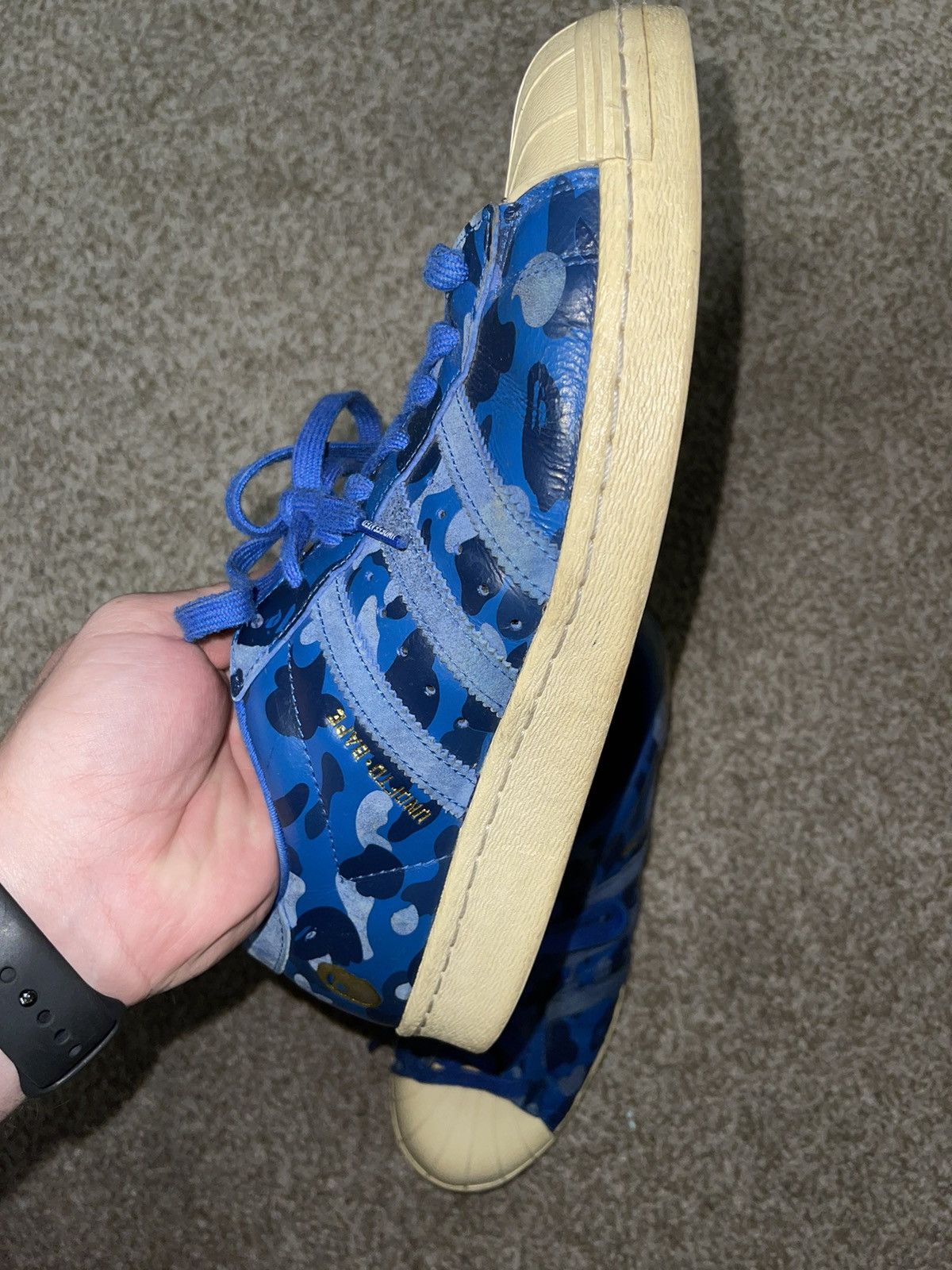 Adidas Bape x Undefeated Adidas Superstar Size US 10.5 / EU 43-44 - 7 Thumbnail