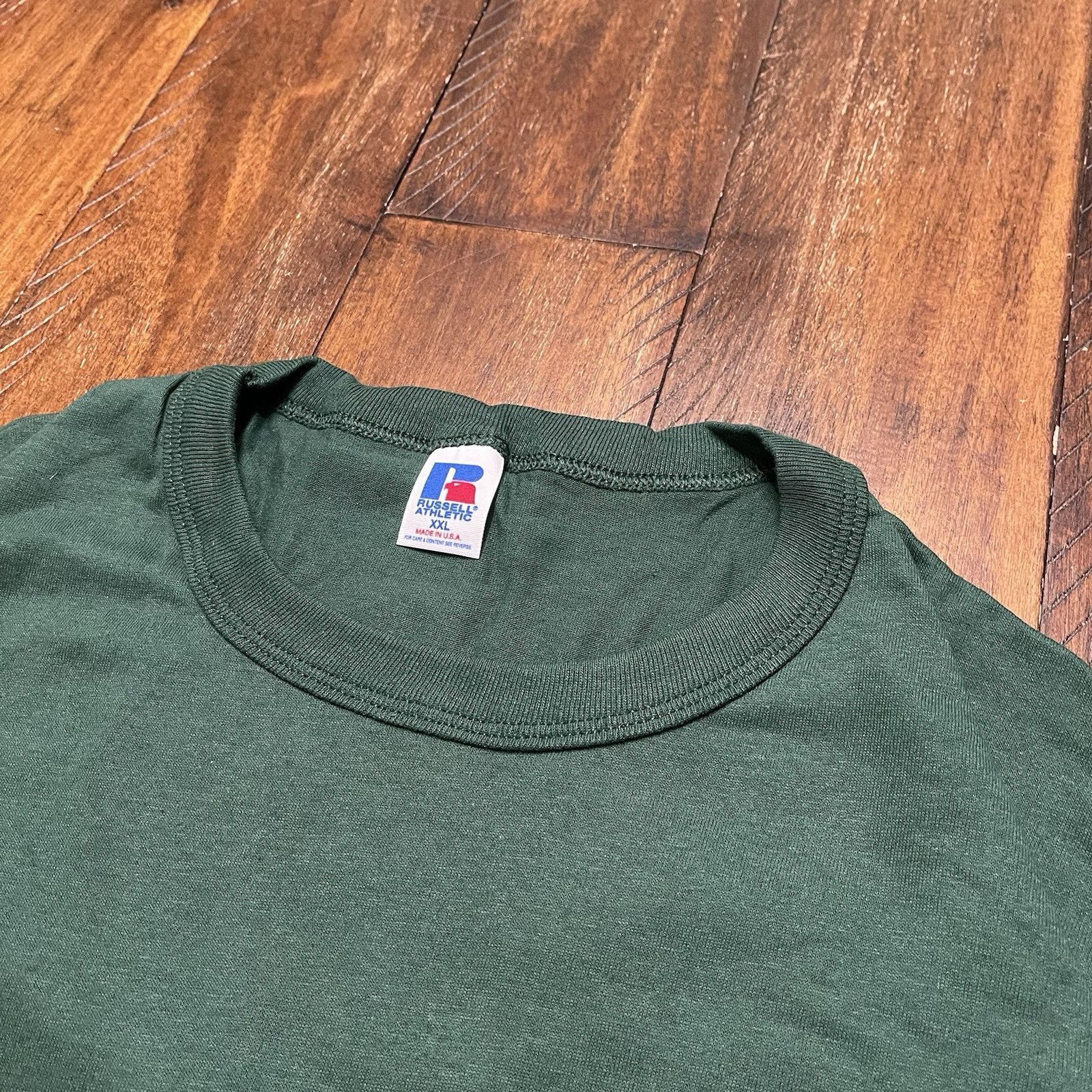 Russell Athletic Vtg Russell Athletic XXL Pine Forest Green T-Shirt NWOT 5 Size US XXL / EU 58 / 5 - 3 Thumbnail