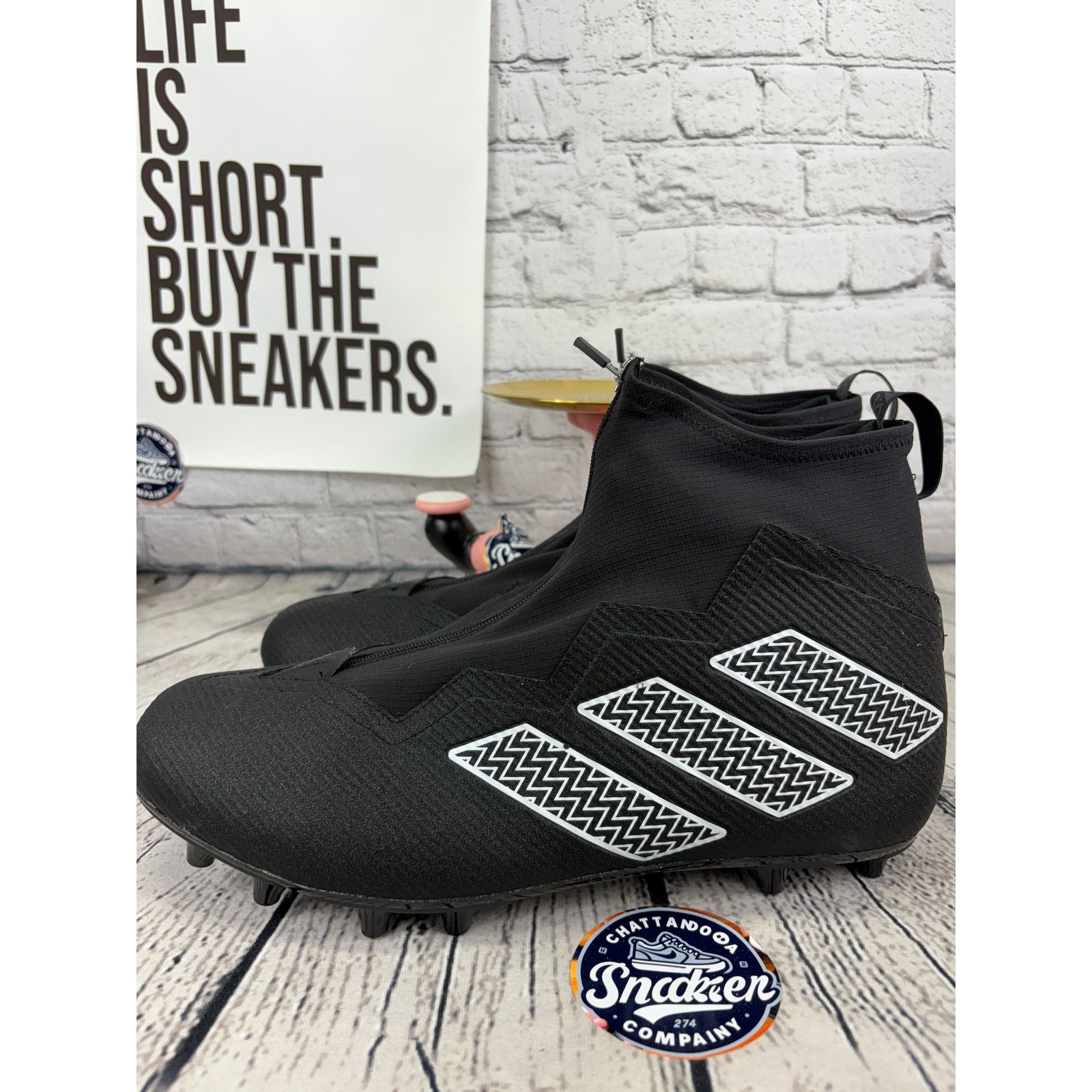 Adidas Adidas SM Nasty Fly Football Cleats Mens 17 Black Lineman Size US 15 / EU 48 - 3 Thumbnail