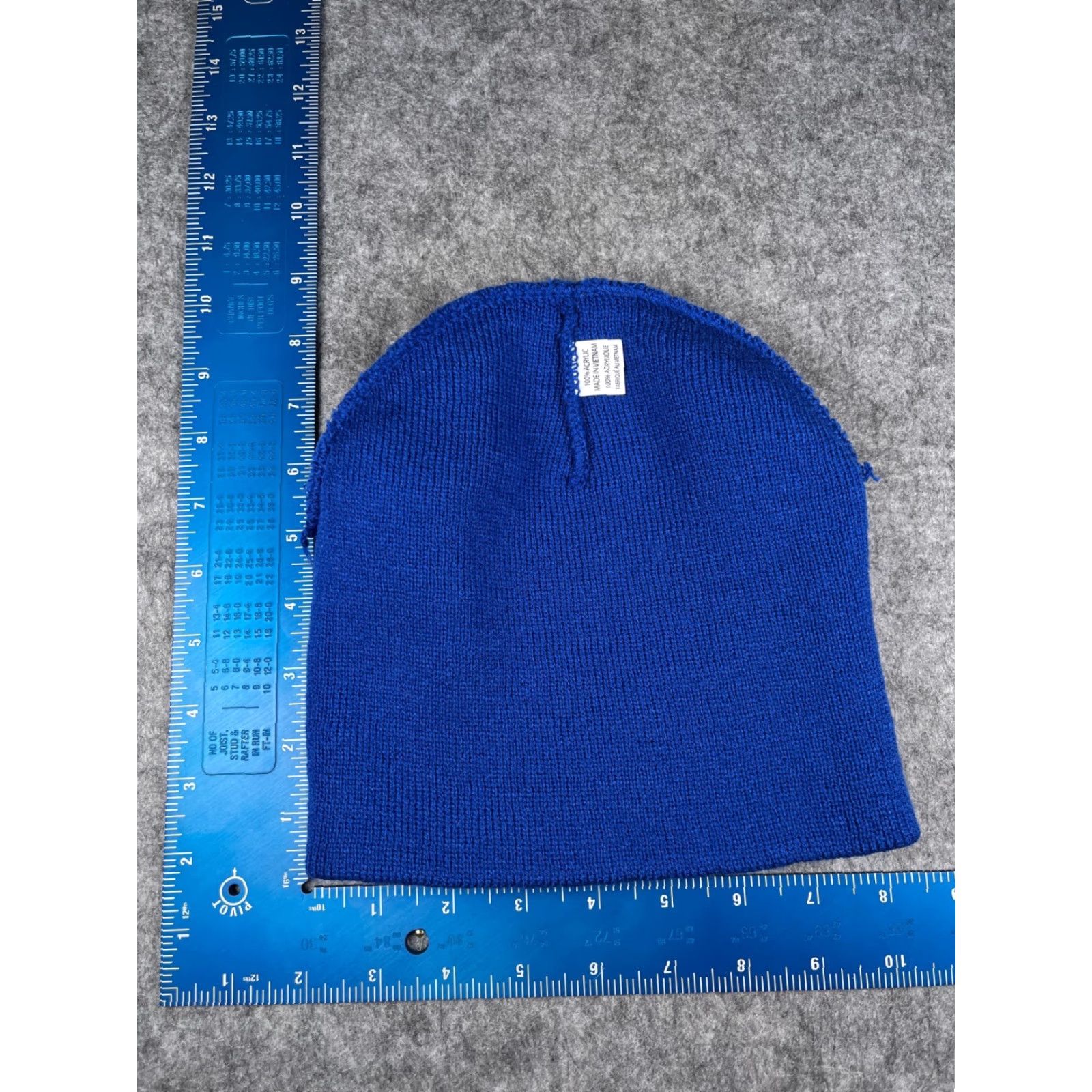 Vintage Promo Headwear Beanie Adult One Size Blue Knit 100% Acrylic Riviera Maya Beach Toque Casual Travel Men/Women Size ONE SIZE - 6 Thumbnail