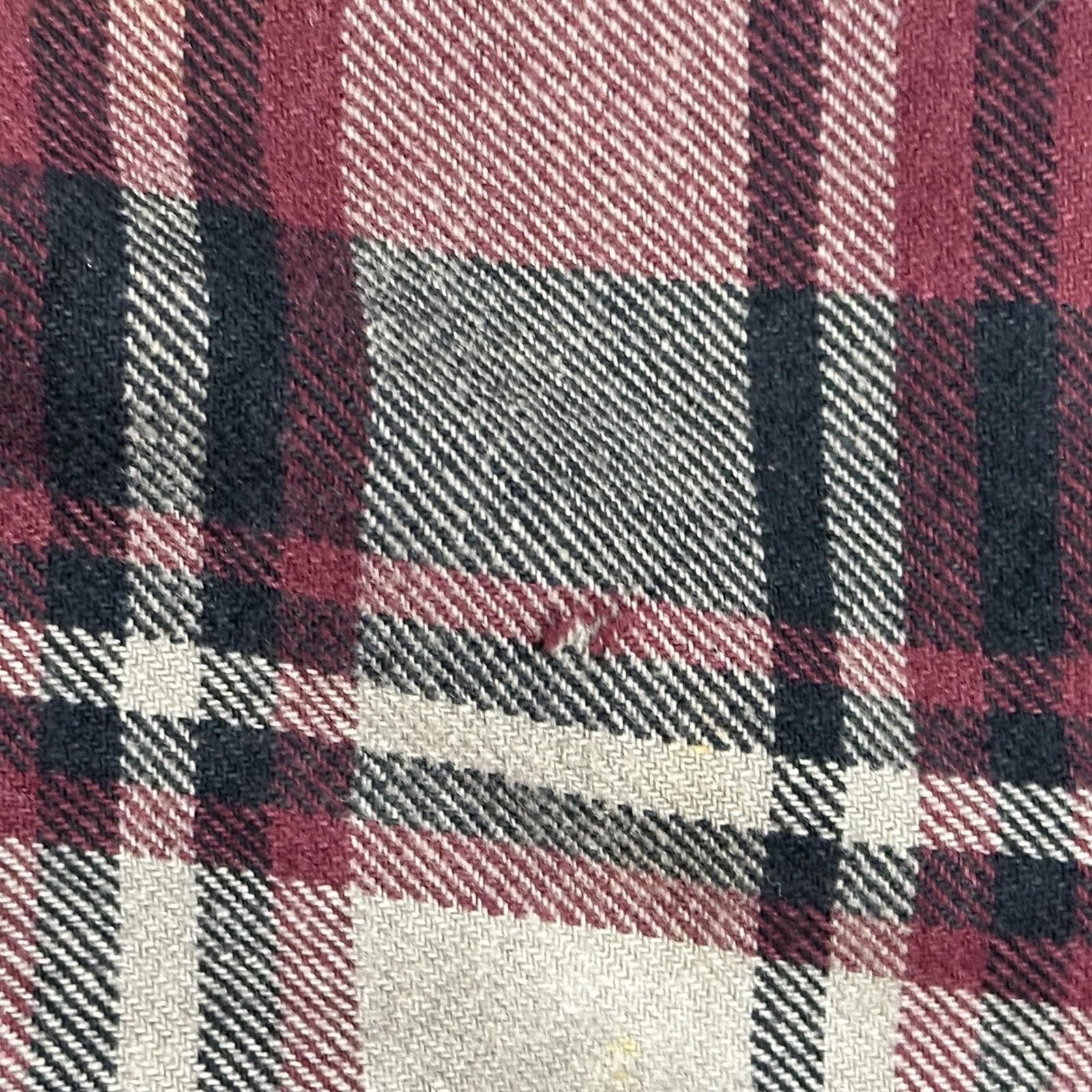 Wolverine Wolverine Mens Casual Shirt XXL Burgundy Plaid Size US XXL / EU 58 / 5 - 8 Thumbnail