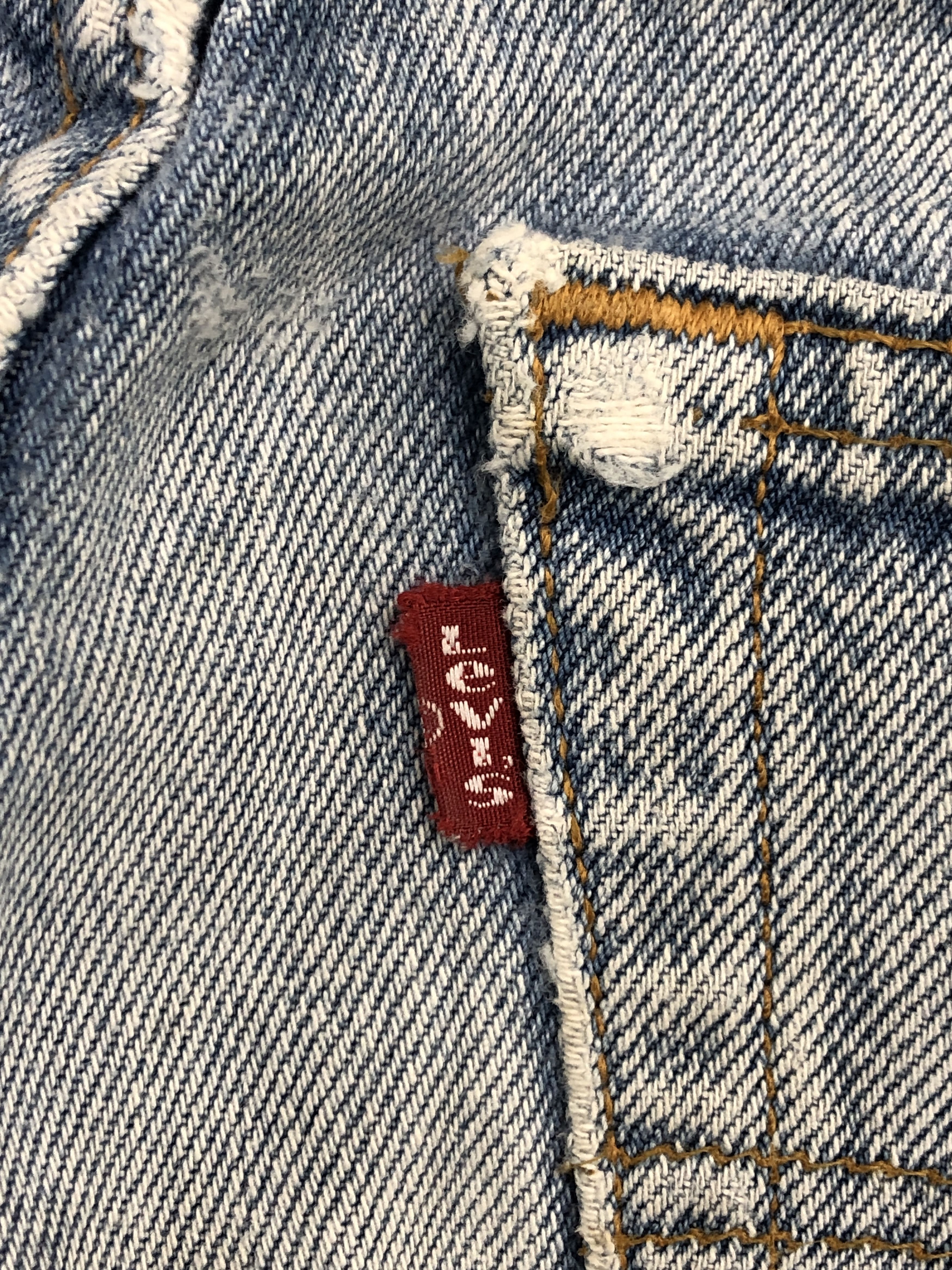 Levi's × Vintage Vintage 90s Levis 501 Light Washed Denim Jeans Size US 33 - 6 Thumbnail