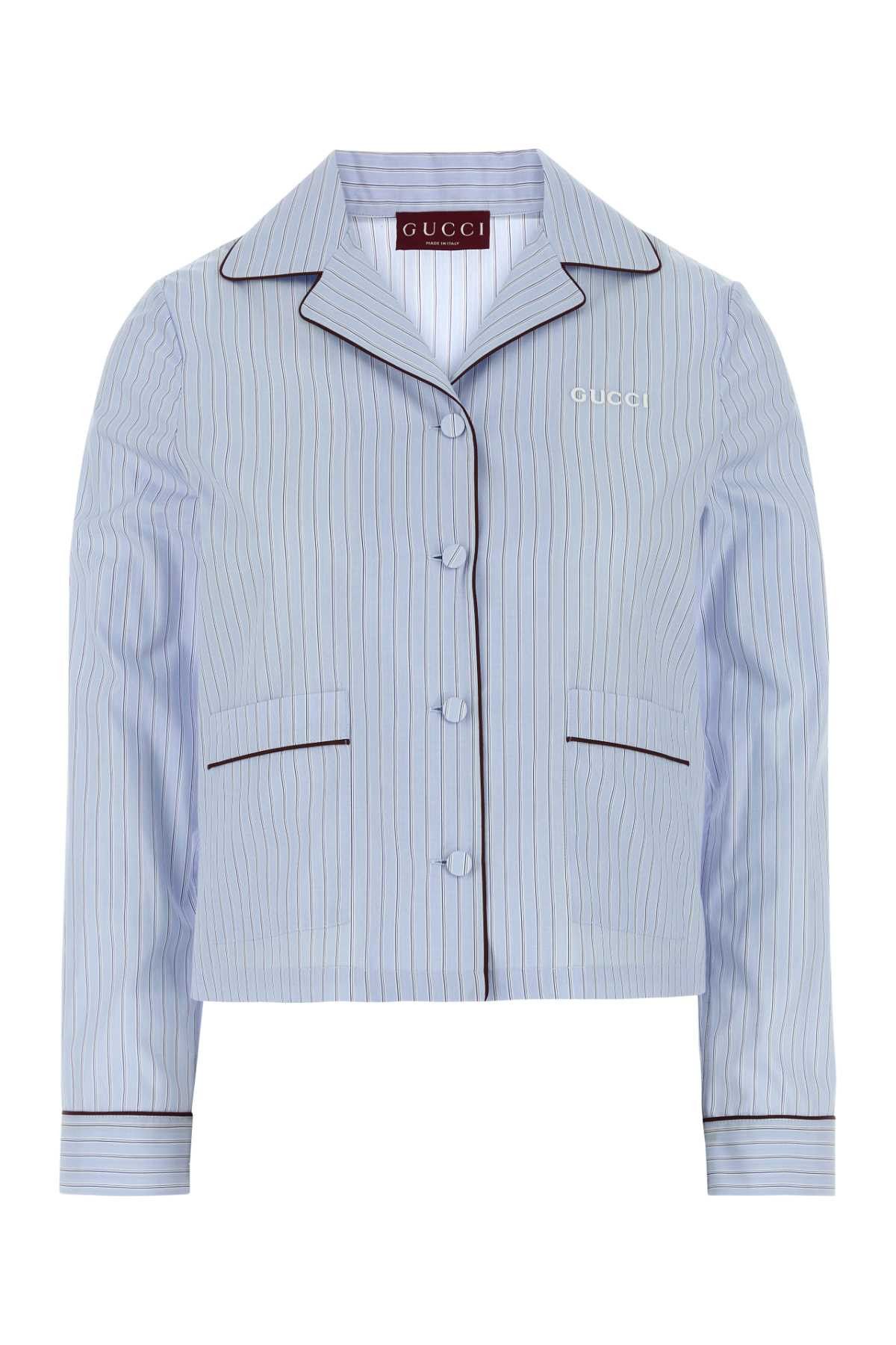 Gucci Embroidered Poplin Shirt Size M / US 6-8 / IT 42-44 - 1 Thumbnail