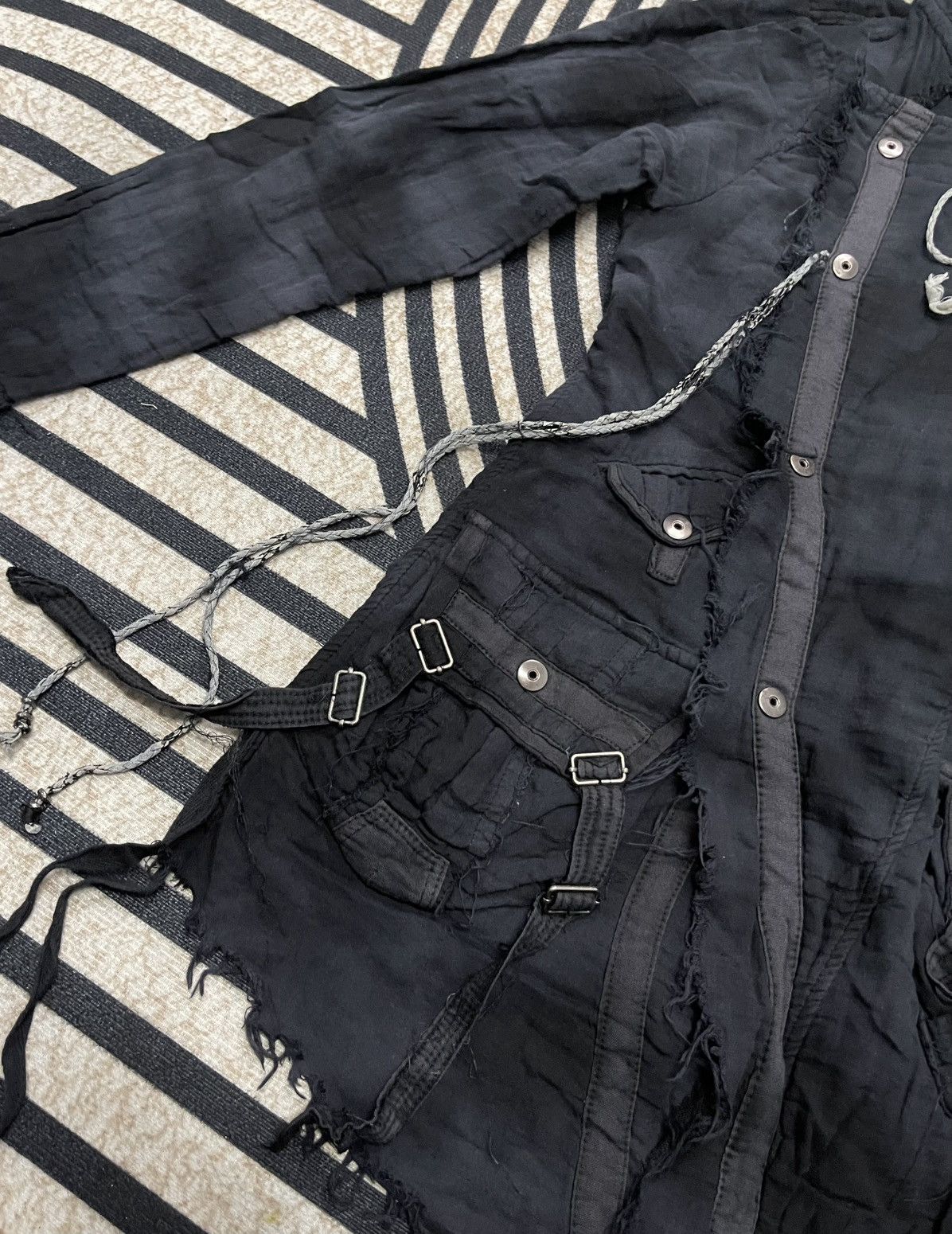 semanticdesign 2000s SEMANTIC DESIGN ASYMMETRICAL GRUNGE LONG HOOD JACKET Size US S / EU 44-46 / 1 - 7 Thumbnail