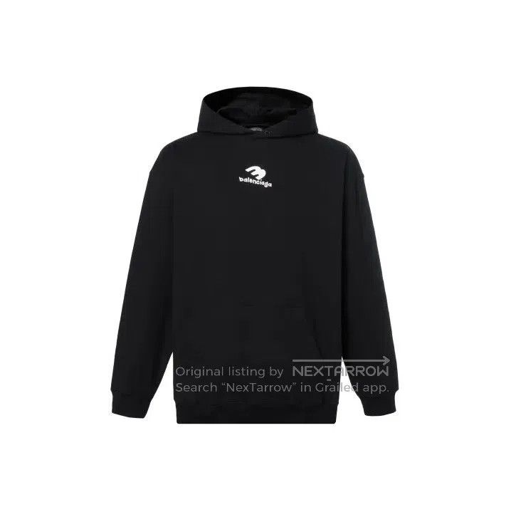 Balenciaga Balenciaga Black SS23 Logo Print Hooded Sweatshirt. Size US XS / EU 42 / 0 - 1 Thumbnail