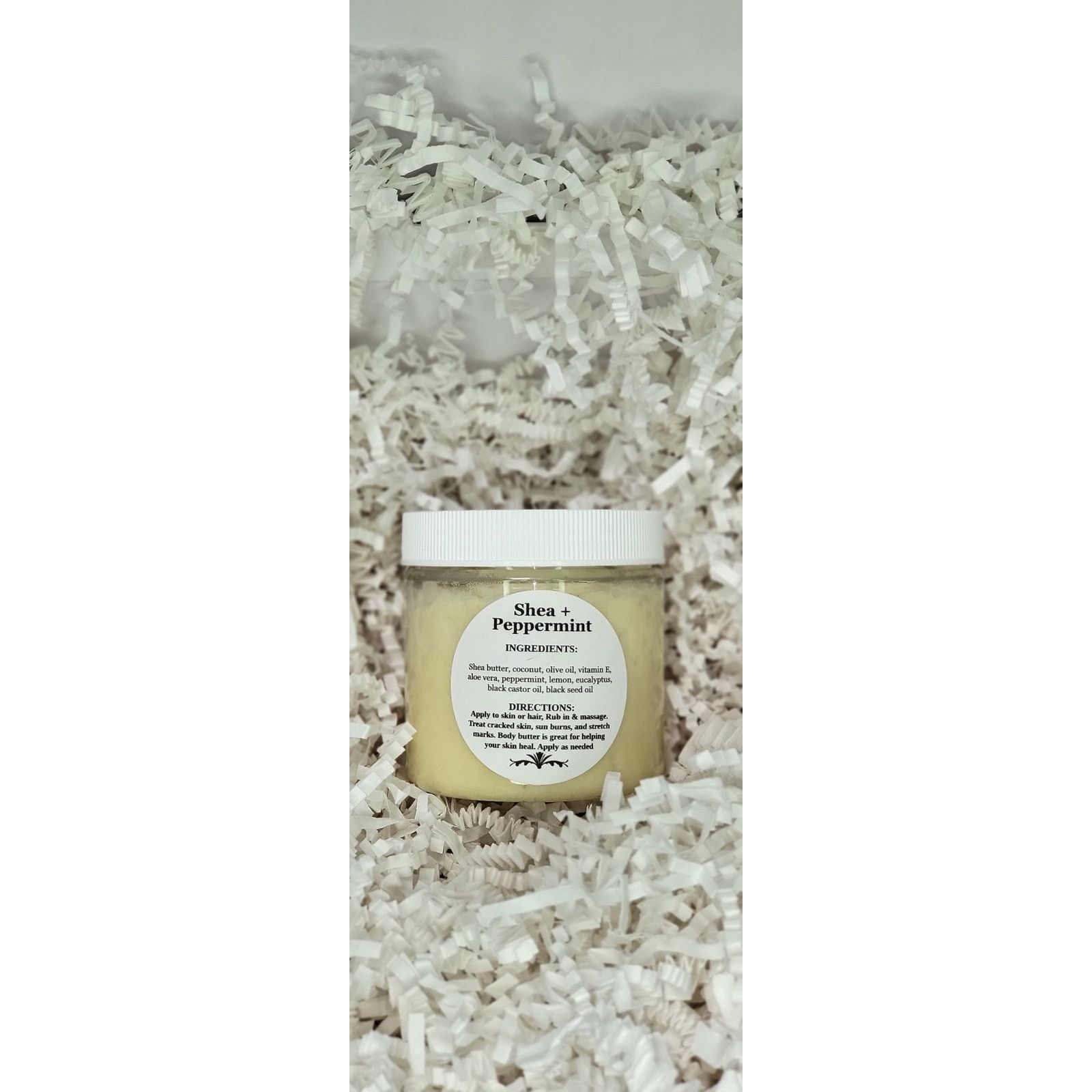 Handmade Shea Peppermint Body Butter Natural Moisturizer Handmade 4oz Size ONE SIZE - 7 Thumbnail