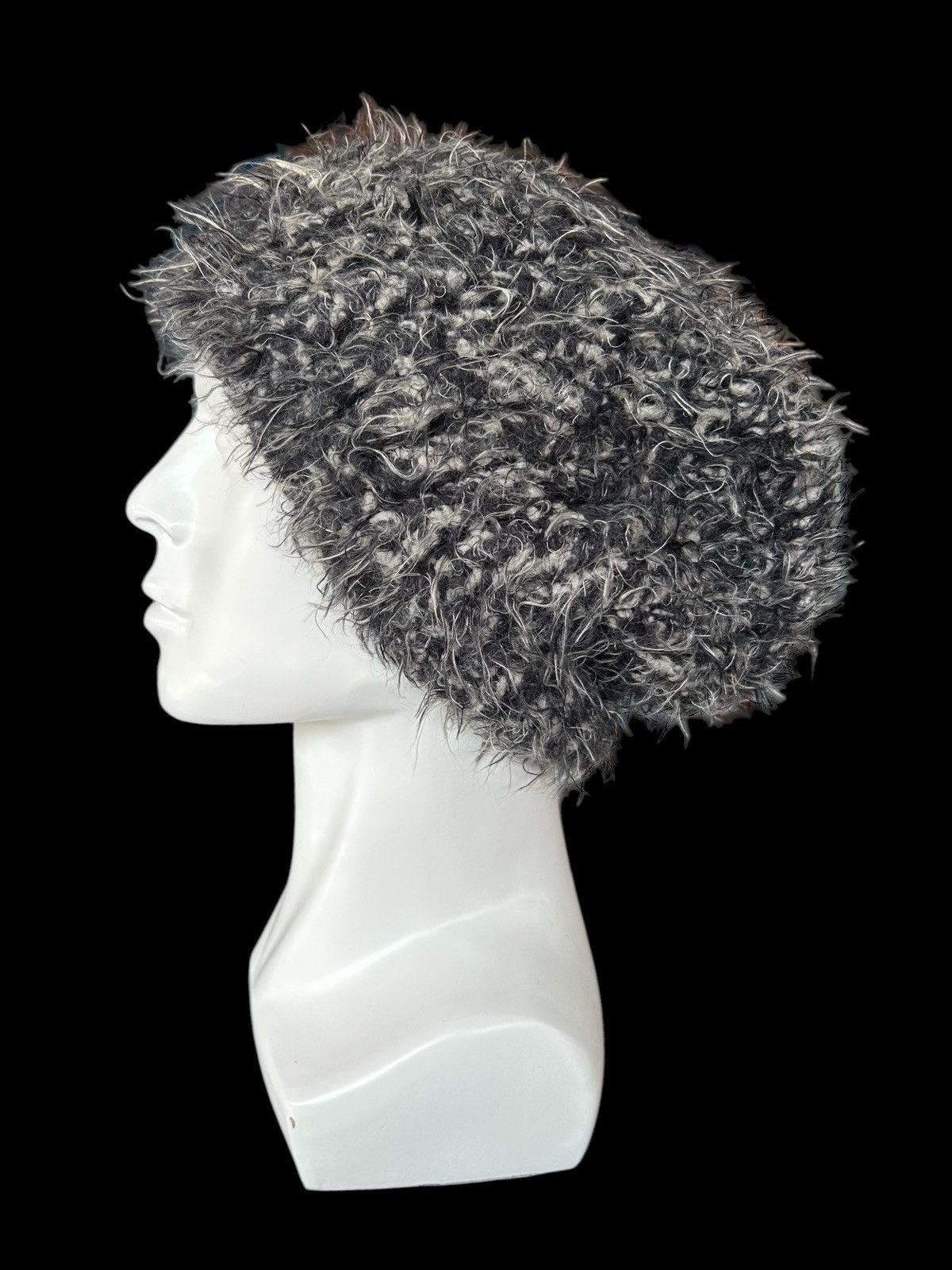 Japanese Brand × Kapital × Vintage Japanese Style Mohawk Fur big Beanie Hats Rare🎌☠️☠️ Size ONE SIZE - 2 Thumbnail