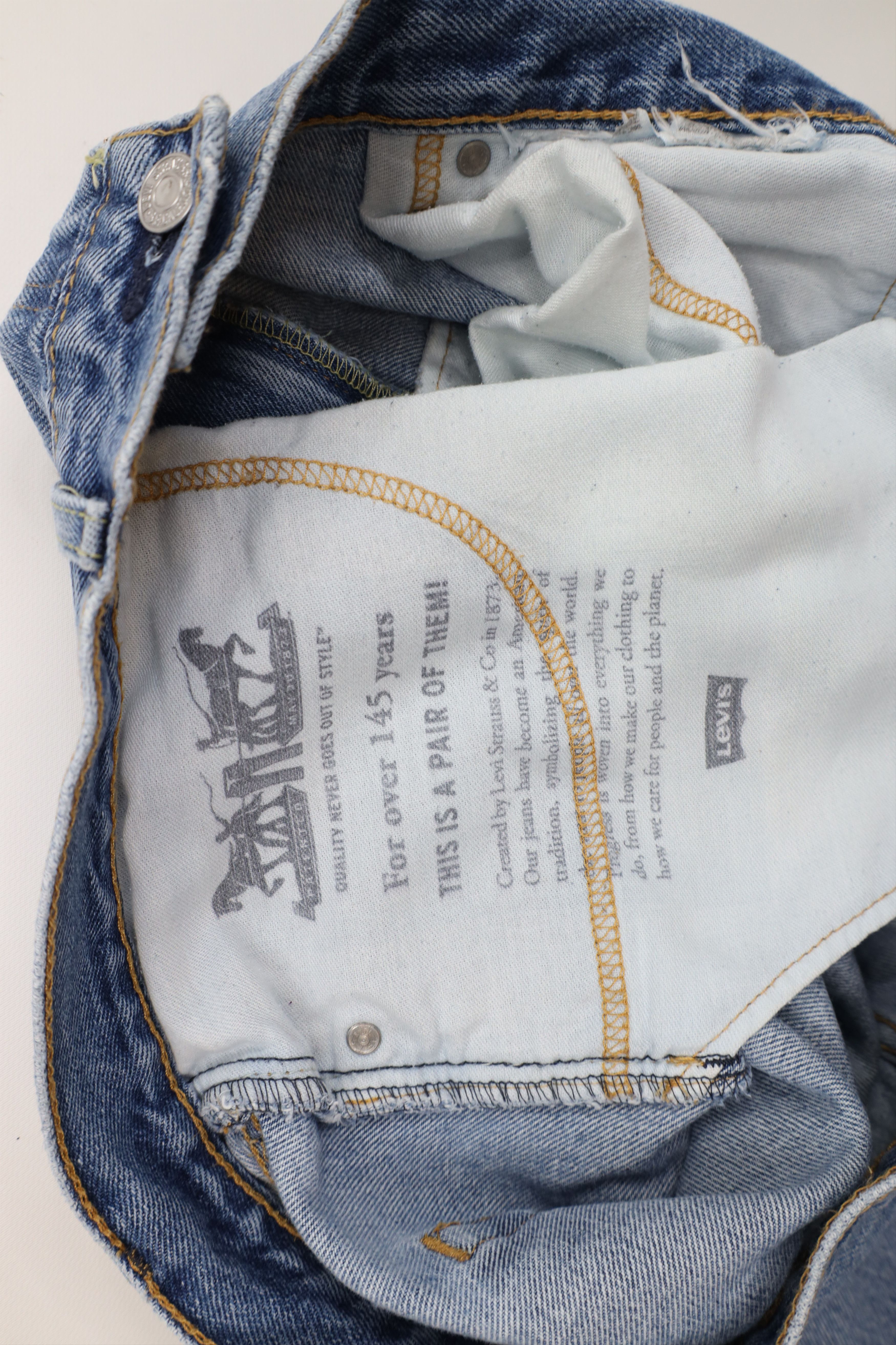 Levi's Vintage Y2K Levis 550 Relaxed Fit Denim Jeans Blue Cotton Size US 38 / EU 54 - 10 Thumbnail
