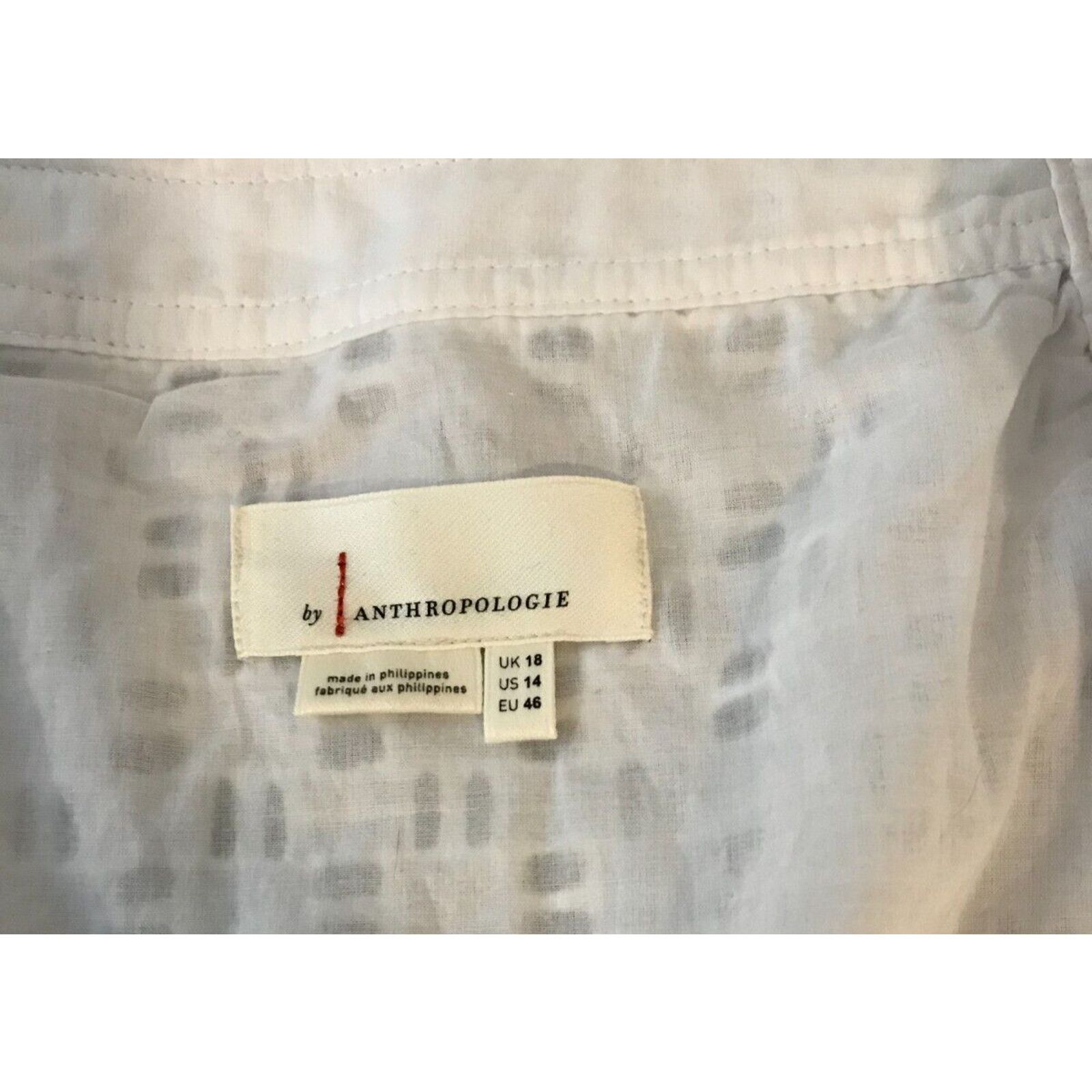 Anthropologie Anthropologie Women's White Belted Eyelet Romper NO BELT-14 Size 36" / US 14 / IT 50 - 3 Thumbnail