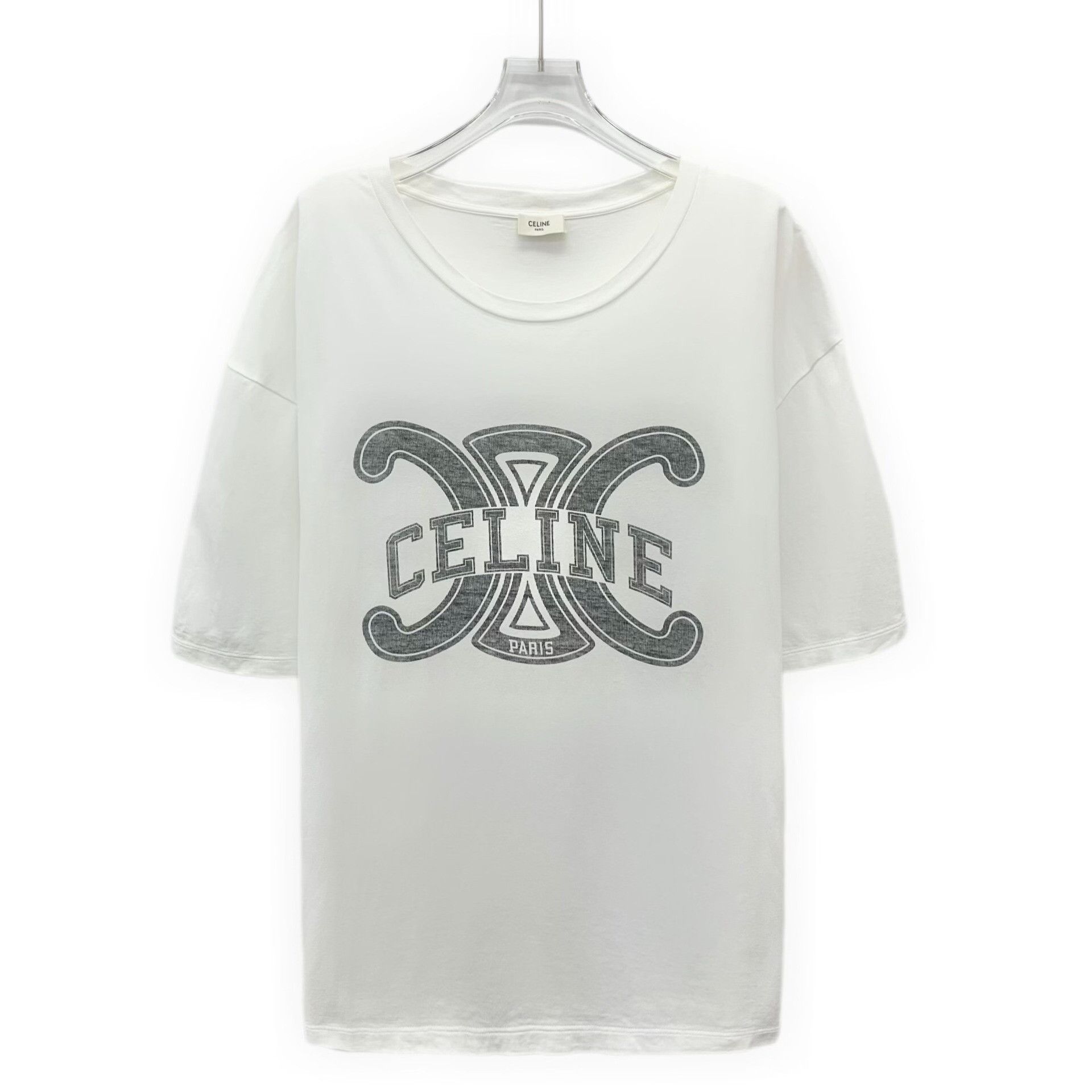 Celine Celine White T-Shirt S Women Size S / US 4 / IT 40 - 1 Thumbnail