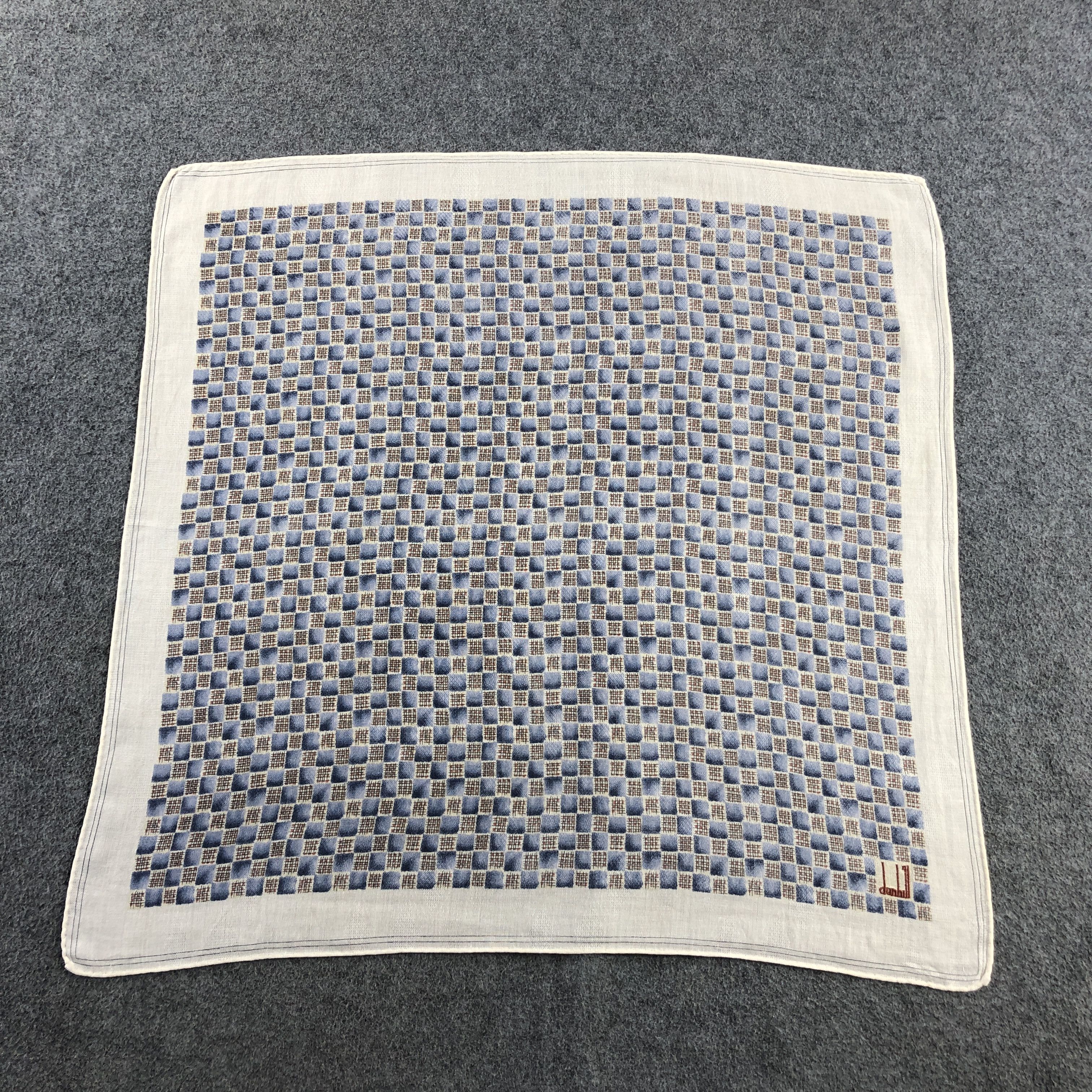 Alfred Dunhill × Vintage Dunhill Handkerchief Neckerchief Bandana H2675 Size ONE SIZE - 2 Thumbnail