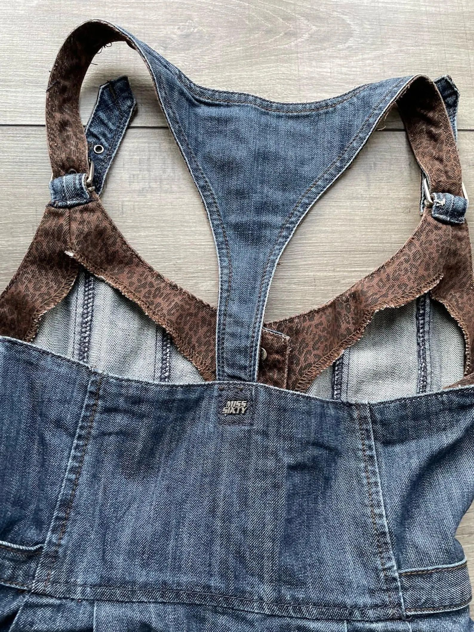 Miss Sixty Y2K Miss Sixty Denim Dress | Tulip Midi Grunge | Size 26 Size XS / US 0-2 / IT 36-38 - 9 Thumbnail