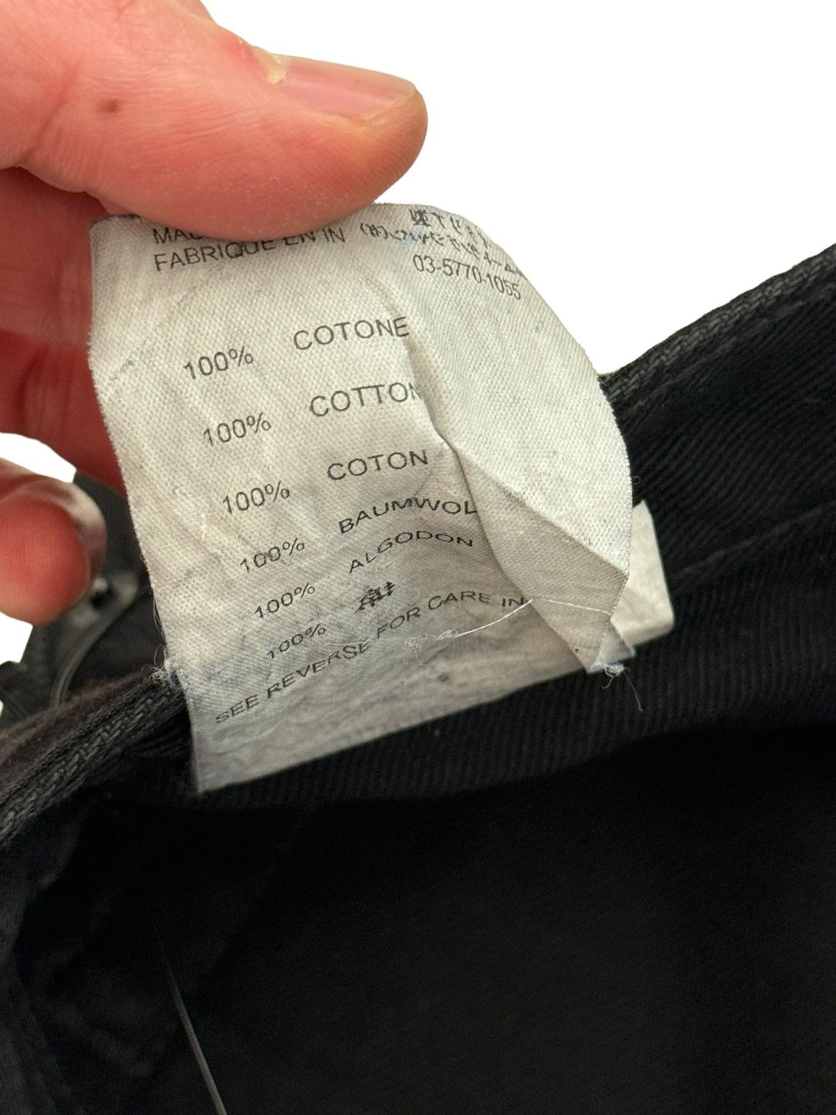 Helmut Lang SS2003 Inside Out Black Denim Jeans Size US 27 - 11 Thumbnail