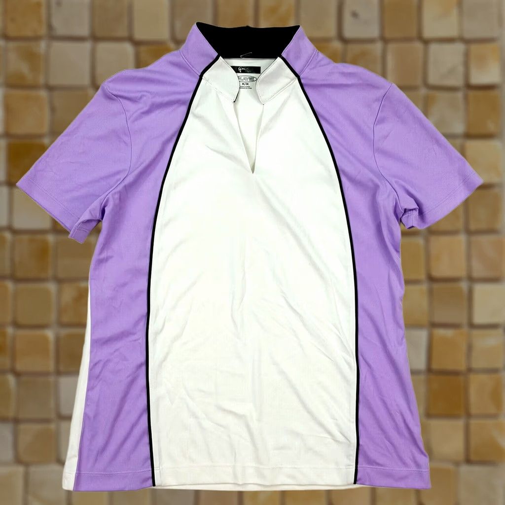 Vintage VINTAGE Greg Norman Golf Purple Polyester Women's Medium Lightweight Collar Polo Shirt Size M / US 6-8 / IT 42-44 - 1 Thumbnail