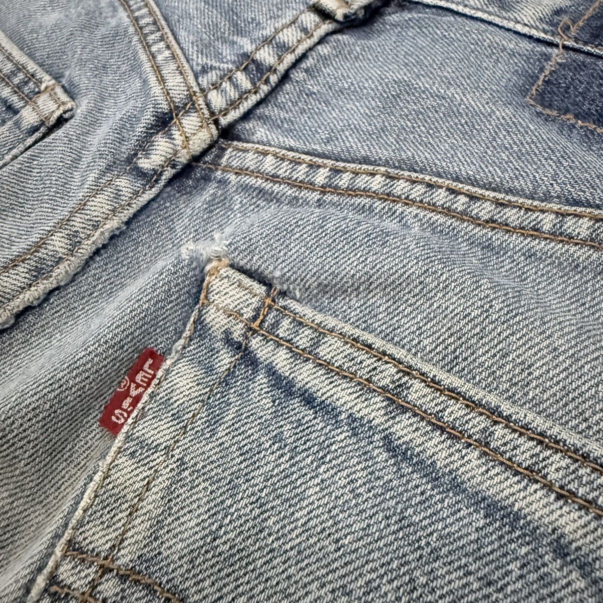 Levi's Vintage Clothing Vintage Big E Levis 502xx Selvedge 80s 90s Faded Aging Denim Size US 29 - 9 Thumbnail