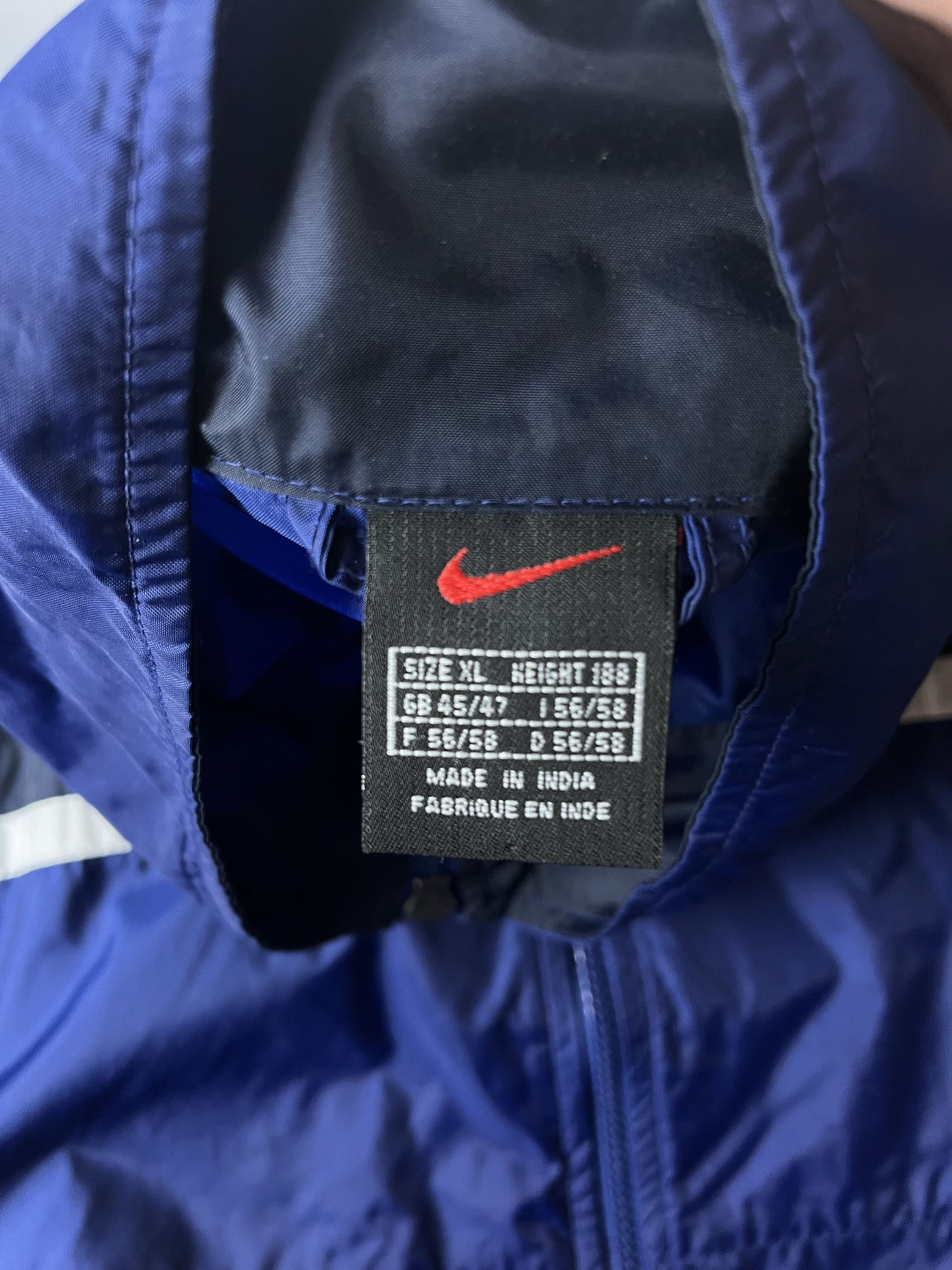 Nike × Vintage 90s Nike Vintage Nylon Track Jacket Size US XL / EU 56 / 4 - 5 Thumbnail