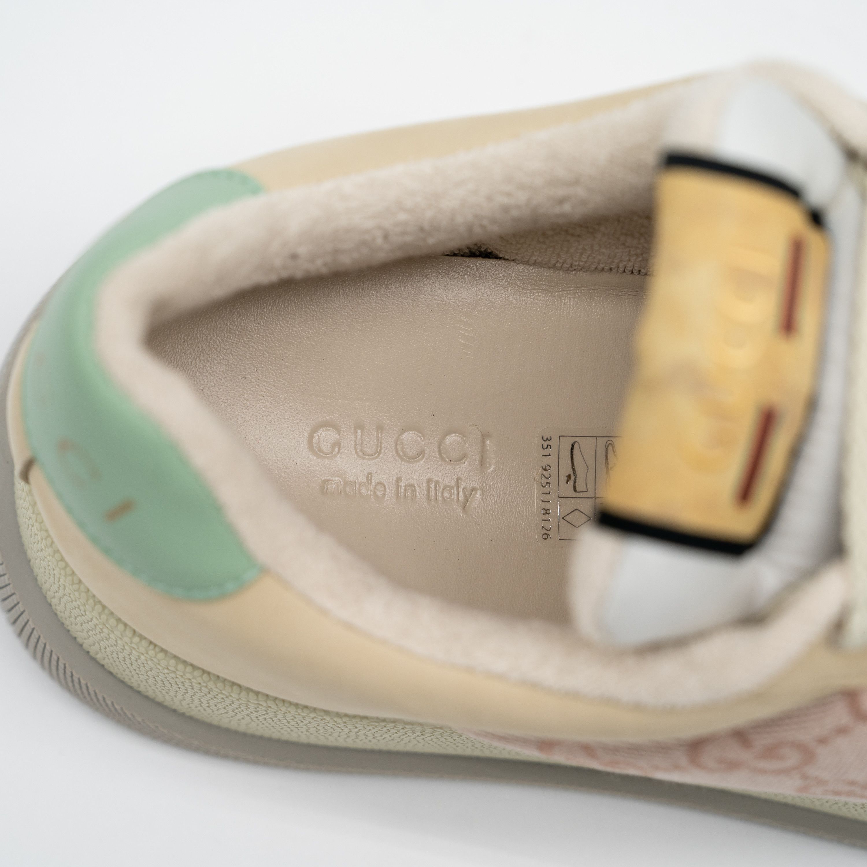 Gucci 9us Gucci Double Screener GG Monogram Beige Pink Sneakers Size US 9 / IT 39 - 10 Thumbnail