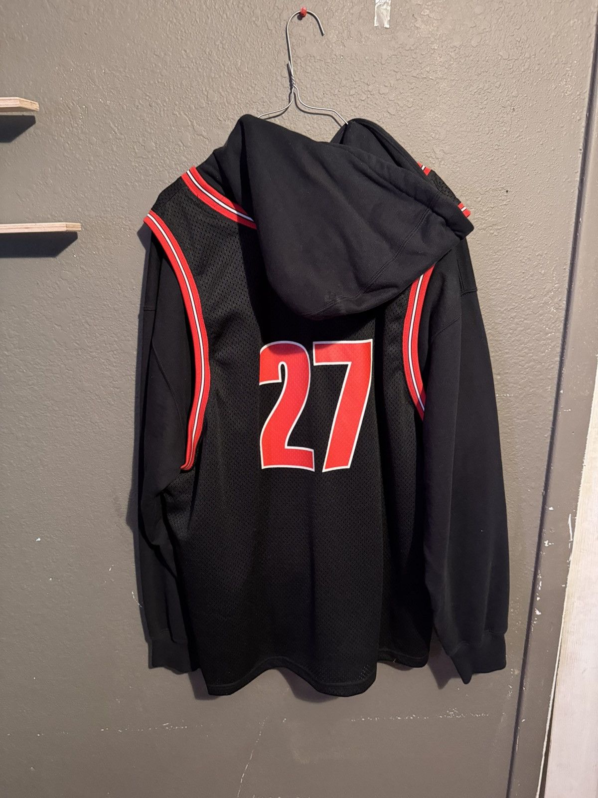 Supreme Supreme Basketball Jersey Hooded Sweatshirt Size US L / EU 52-54 / 3 - 2 Thumbnail