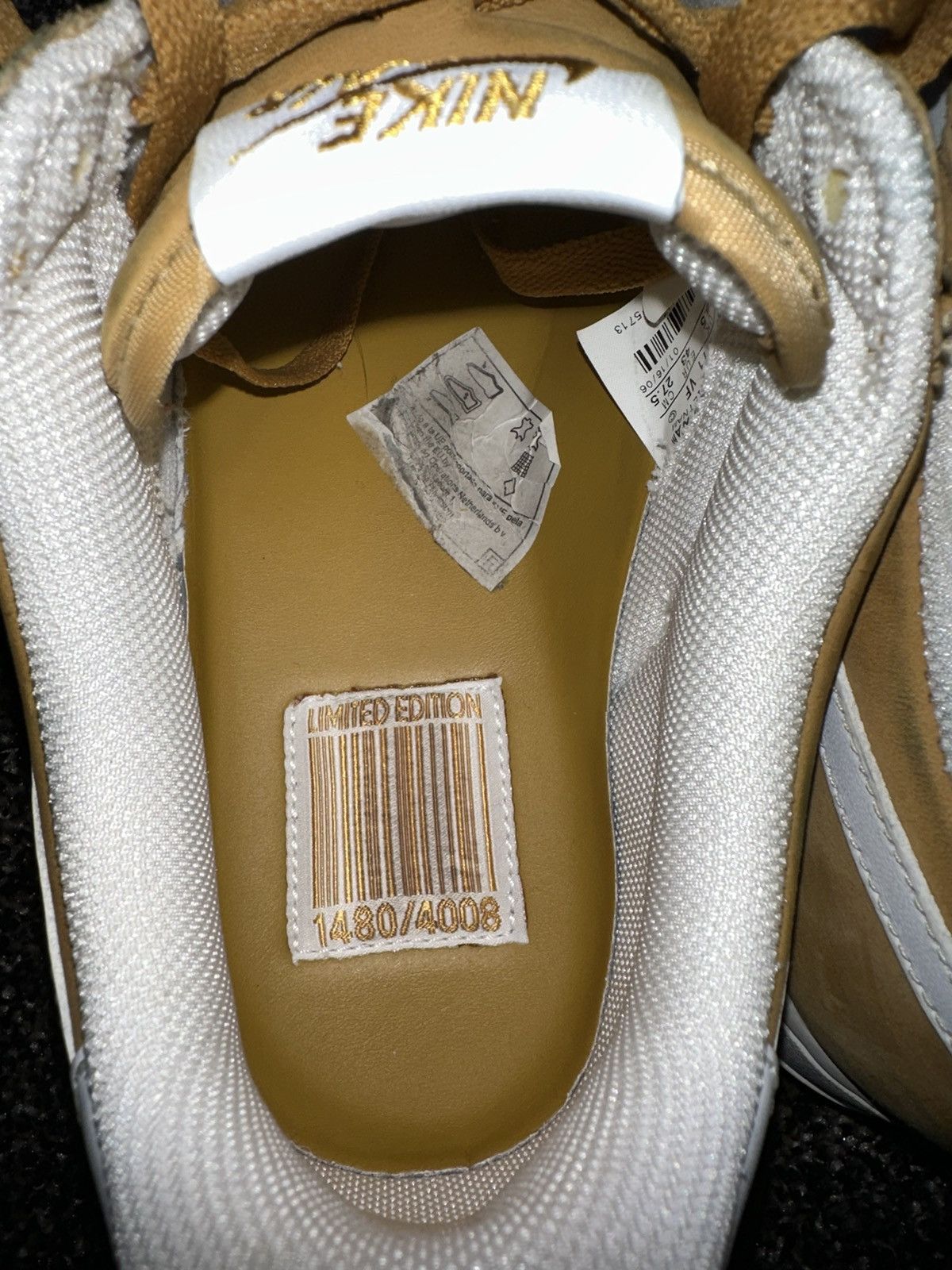 Nike Nike Air Force 1 Low Barcode Wheat 2006 Sneaker Size US 9.5 / EU 42-43 - 9 Thumbnail