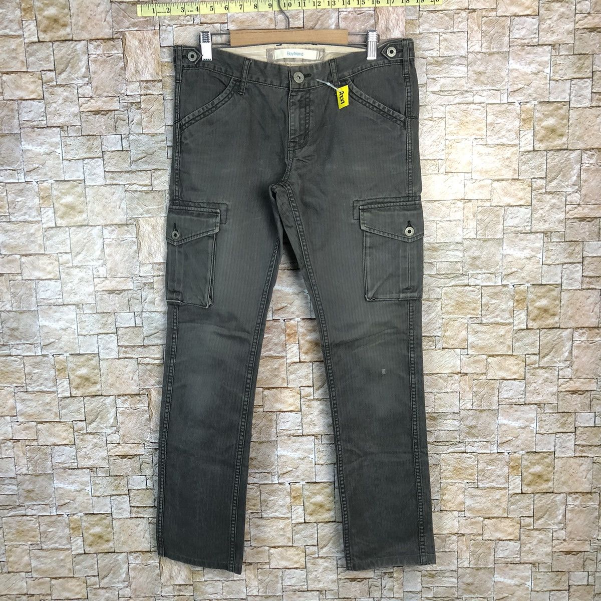 Uniqlo vintage japan Green Cargo Multipocket Pants #A327