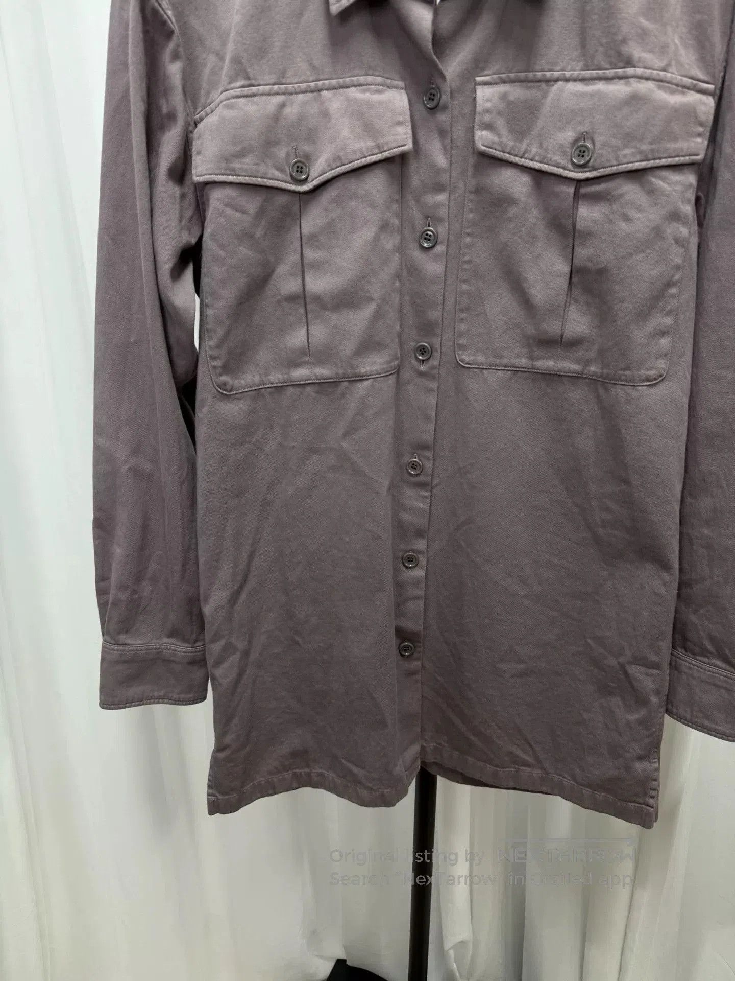 Dries Van Noten Lavender Oversized Utility Jacket. Size US XS / EU 42 / 0 - 5 Thumbnail