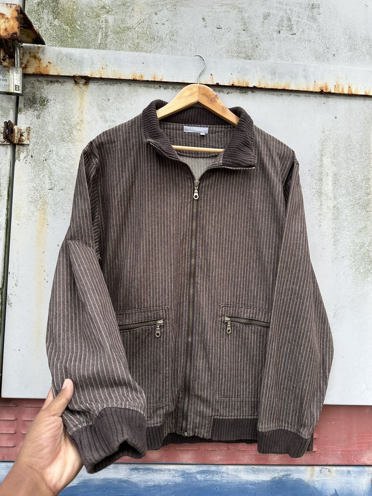 Vintage 👹Vintage Cosine Corduroy Bomber Jacket Size US M / EU 48-50 / 2 - 6 Thumbnail