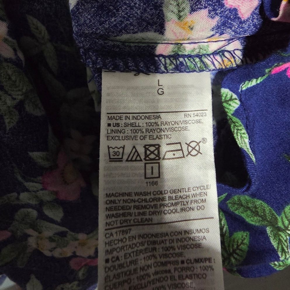 Old Navy Old Navy Blue Floral Sundress - Large Size L / US 10 / IT 46 - 4 Thumbnail