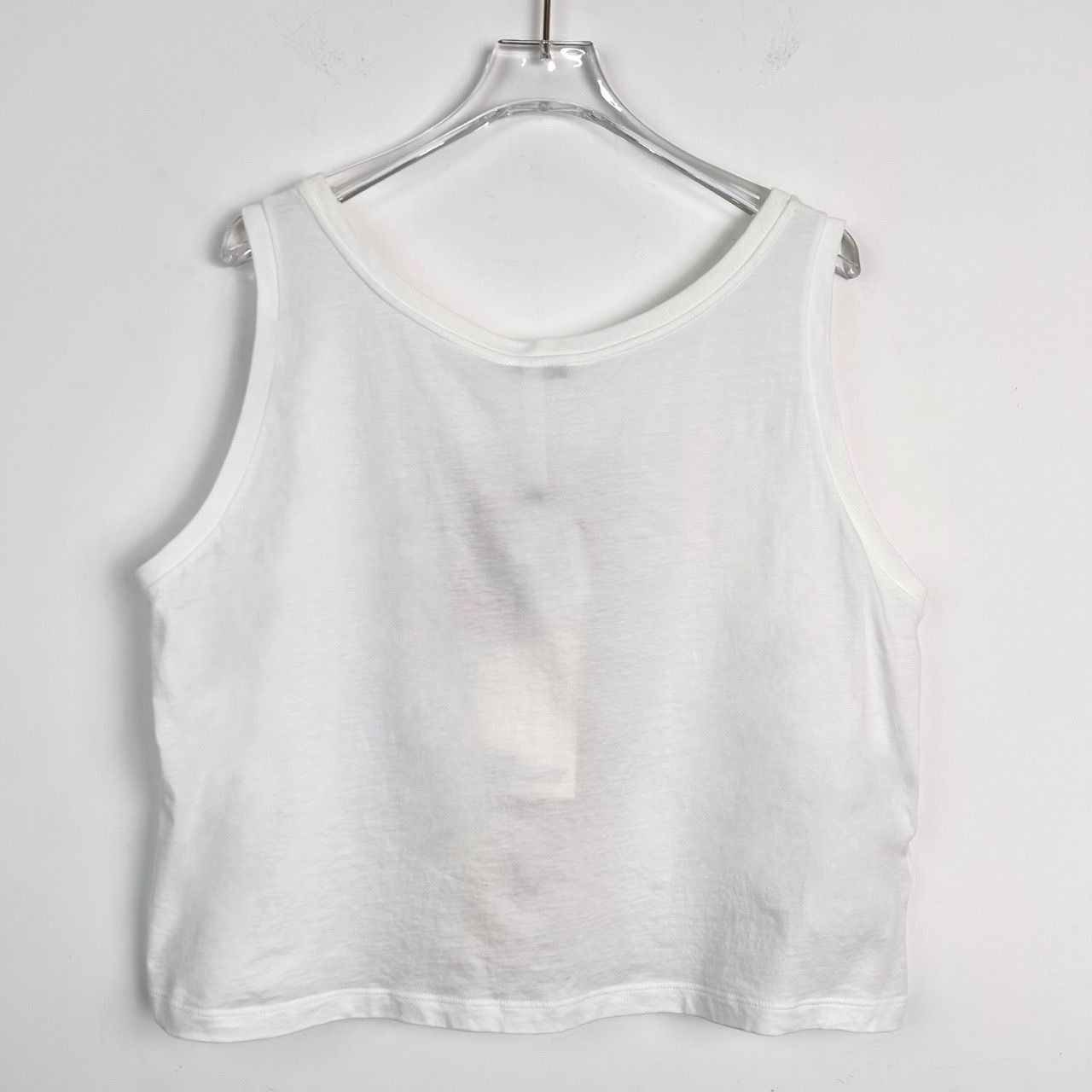Miu Miu Miu Miu Womens Sleeveless Round Neck Lace Design Cropped Tan Size M / US 6-8 / IT 42-44 - 8 Thumbnail