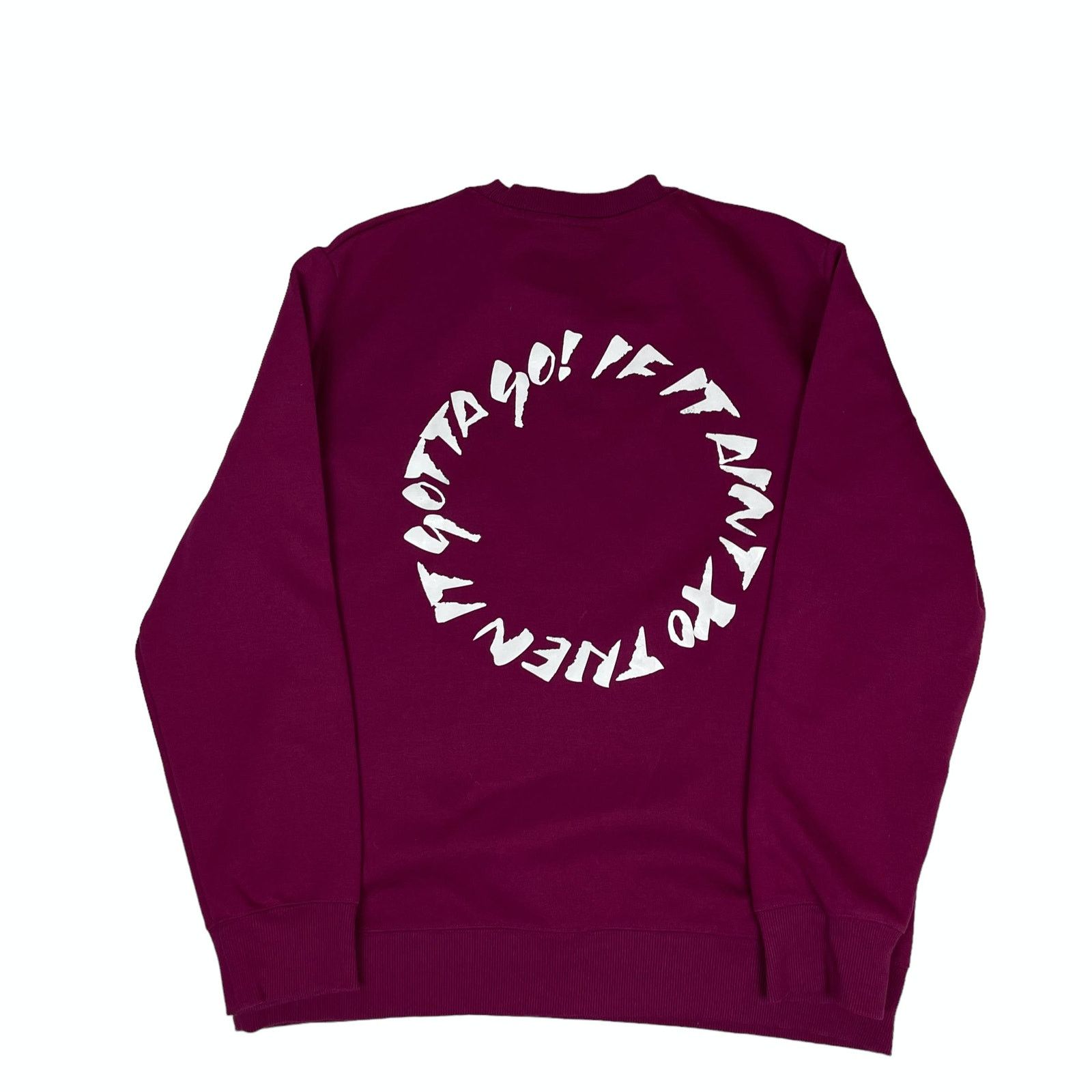 H&M H&M The Weeknd Men's Burgundy Crew Neck Sweatshirt Large Size US L / EU 52-54 / 3 - 5 Thumbnail