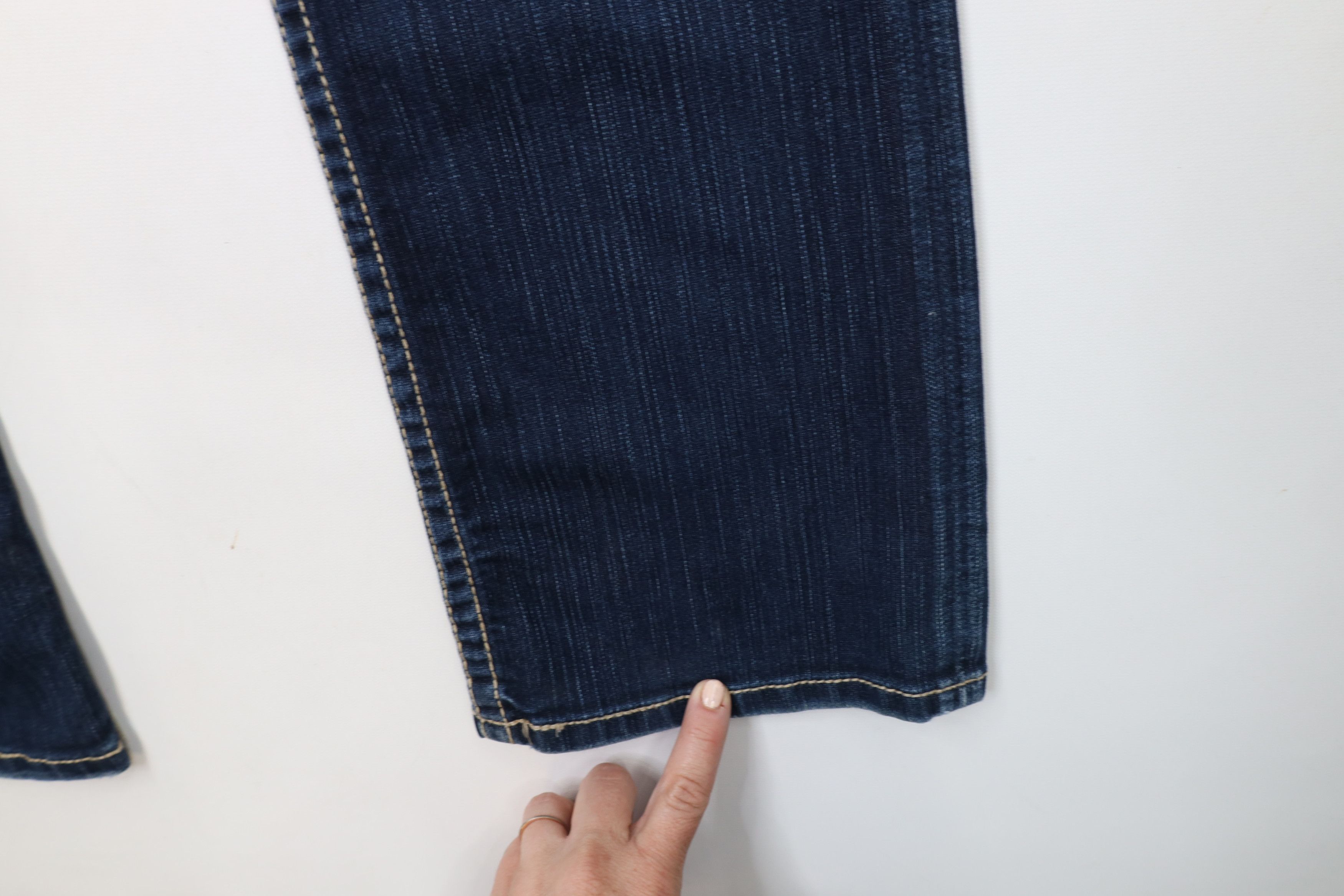 Vintage Buckle BKE Britni Stretch Flared Wide Leg Denim Jeans Blue Size 31" - 6 Thumbnail