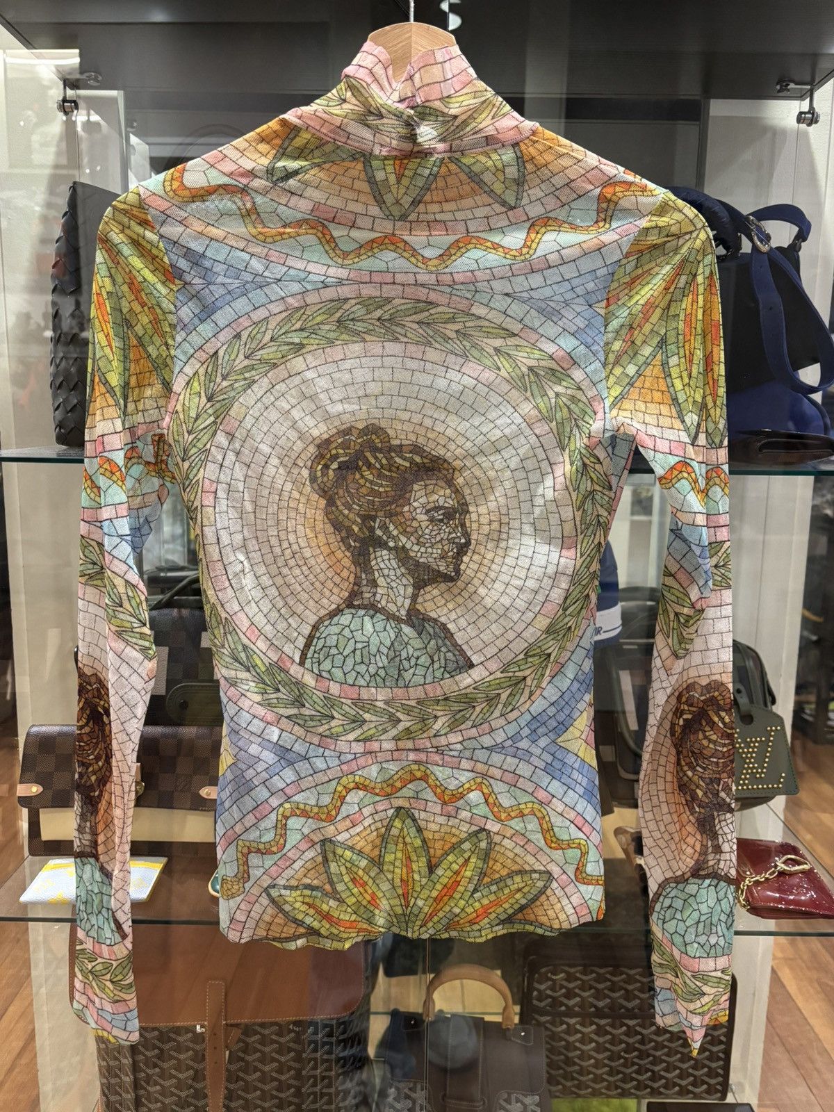 Casablanca Casablanca Mosaic de Damas Mesh Turtleneck Top Size M / US 6-8 / IT 42-44 - 2 Thumbnail