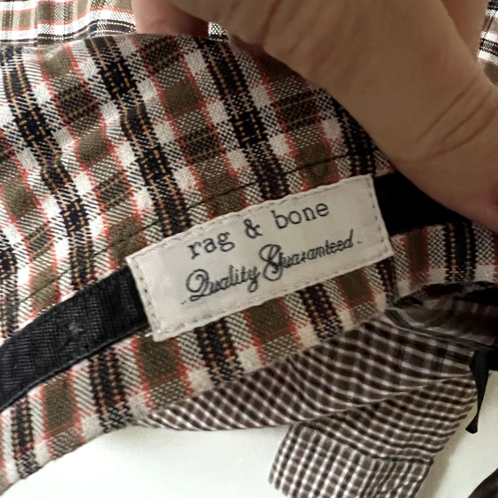 Rag & Bone Rag & Bone Matthew Flannel Plaid Shirt size XL brown black Size US XL / EU 56 / 4 - 4 Thumbnail
