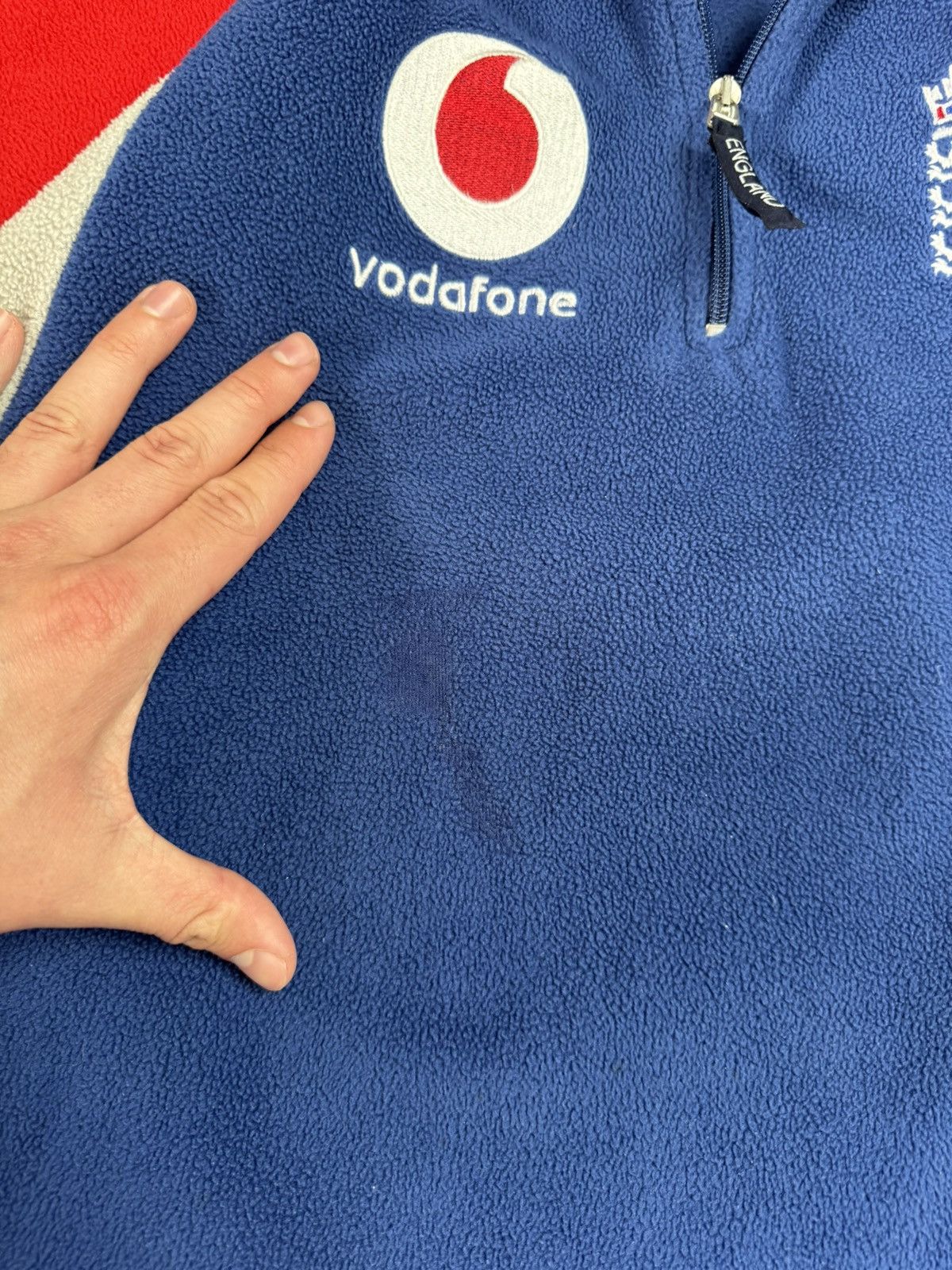 Vintage England Cricket 2000's Admiral Fleece Track Jacket Rare Size US L / EU 52-54 / 3 - 4 Thumbnail