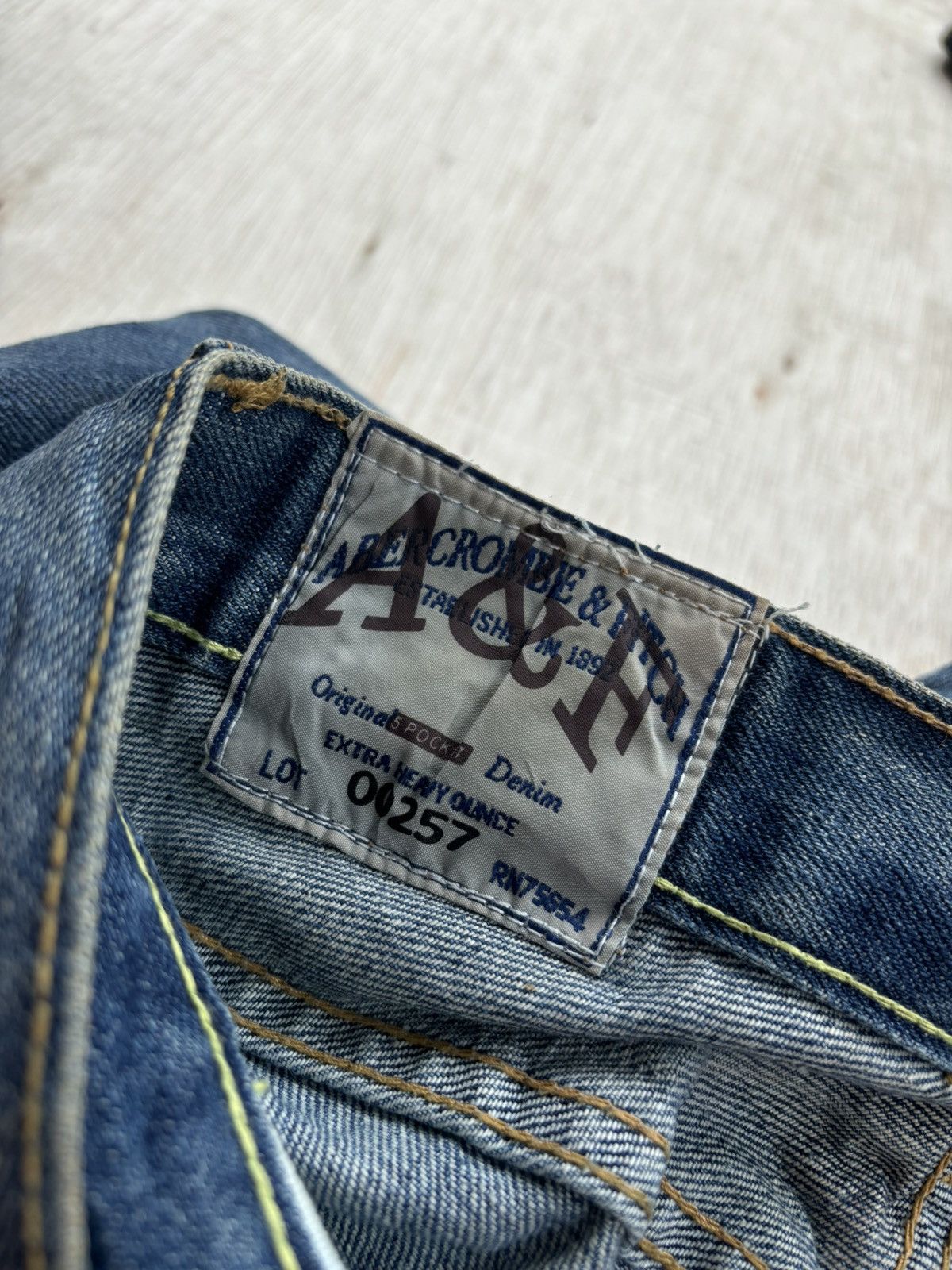 Hysteric Glamour × Japanese Brand Vintage Abercrombie And Fitch Paint Denim Jeans Size US 30 / EU 46 - 8 Thumbnail