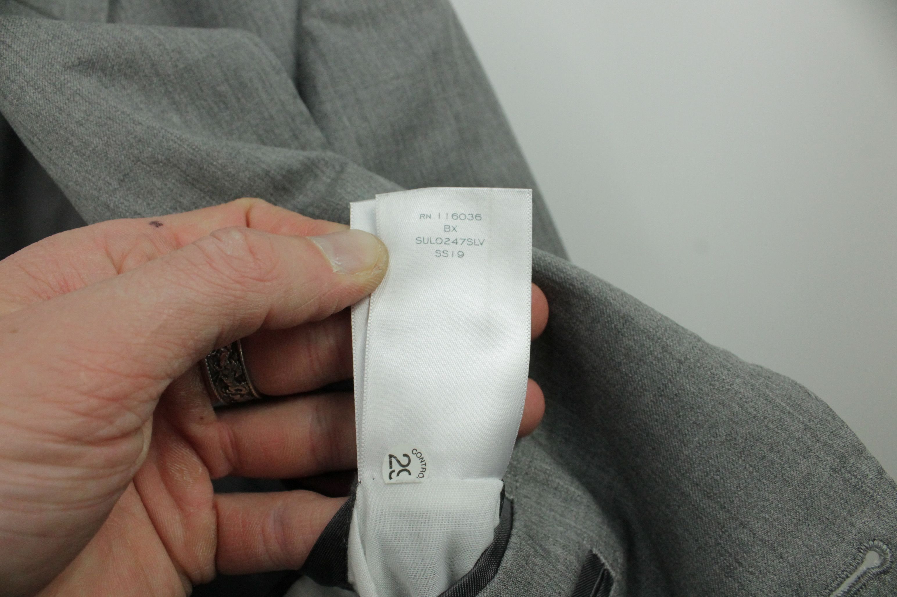 Charles Tyrwhitt Charles Tyrwhitt Gray Reda 110'S Wool Suit Men's Size 42R - 11 Thumbnail